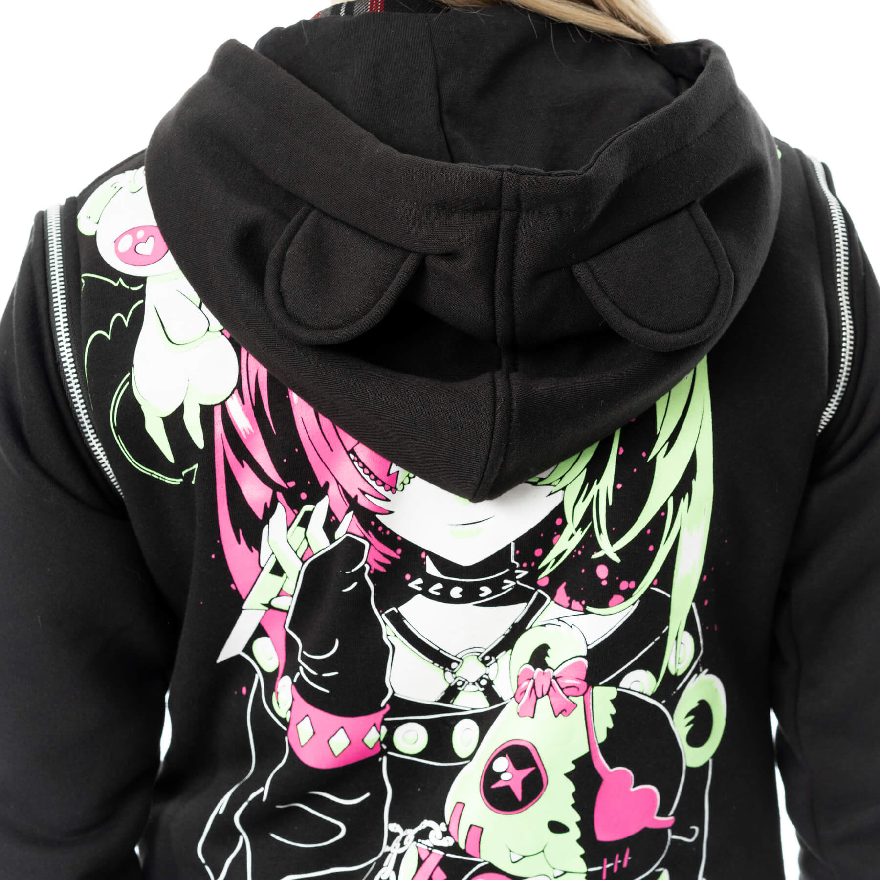 HEX BEAR VARSITY JACKET – BLACK