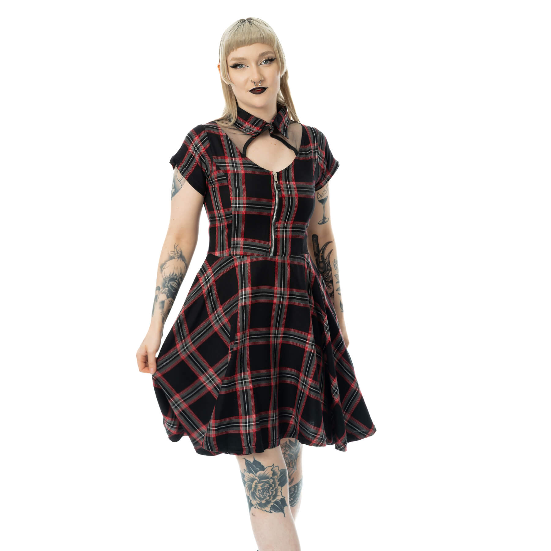 PHANTOM HIGHLANDER DRESS – BLACK TARTAN