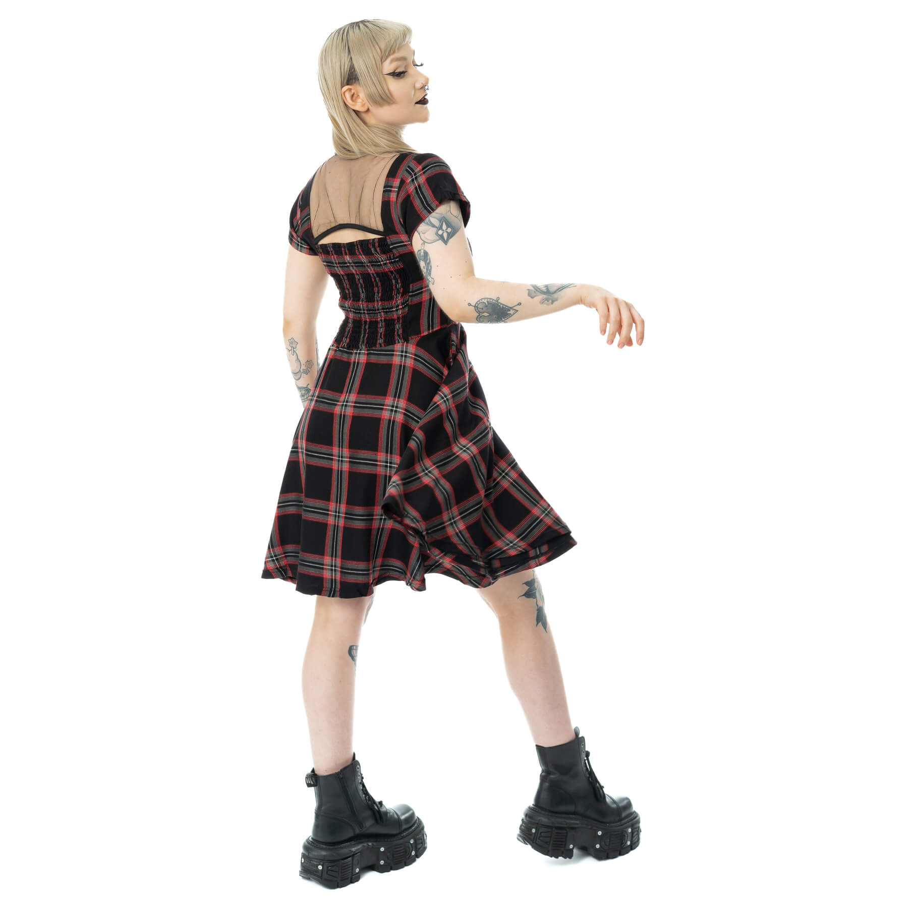 PHANTOM HIGHLANDER DRESS – BLACK TARTAN