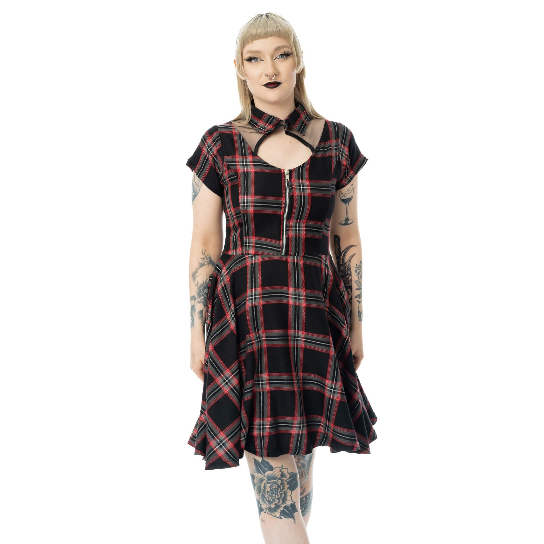 PHANTOM HIGHLANDER DRESS – BLACK TARTAN