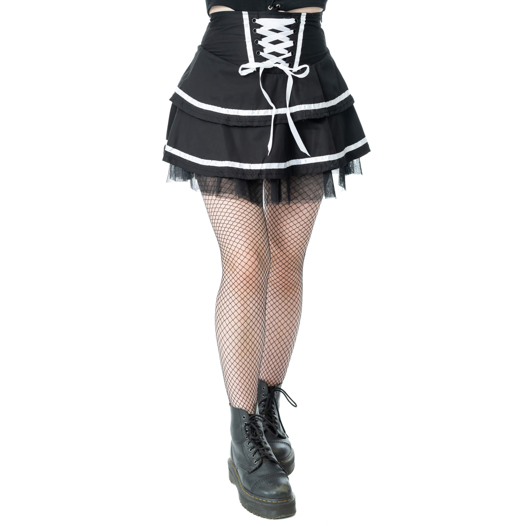 PHANTOM WALTZ SKIRT – BLACK/WHITE