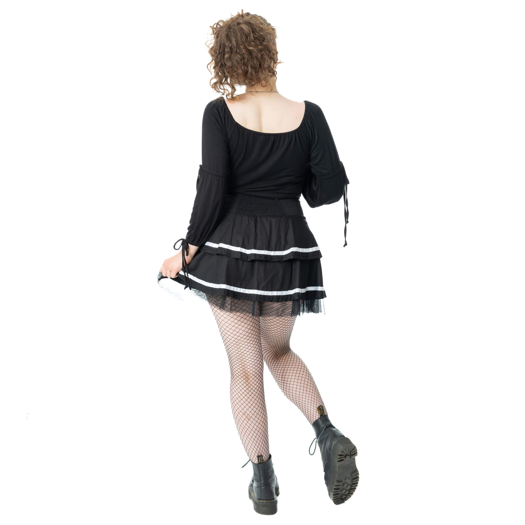 PHANTOM WALTZ SKIRT – BLACK/WHITE