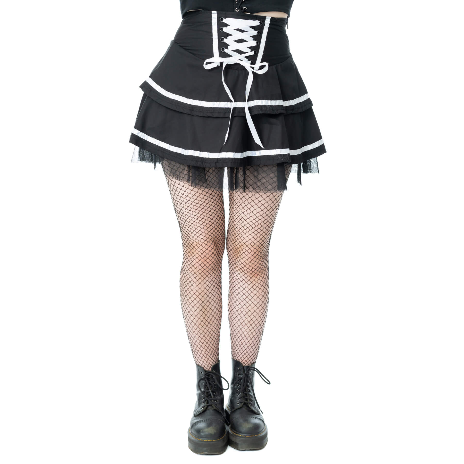 PHANTOM WALTZ SKIRT – BLACK/WHITE