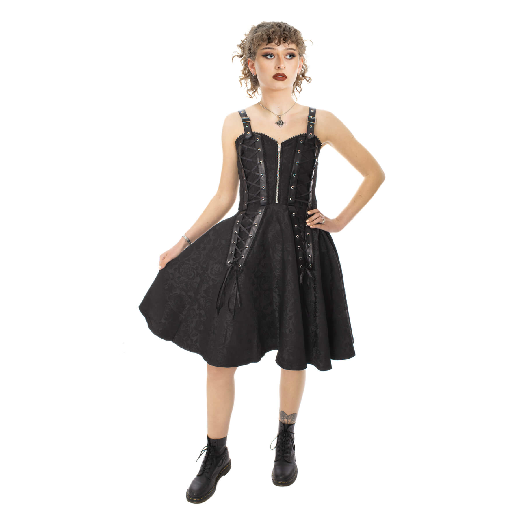 RAVENS ROSE DRESS – BLACK