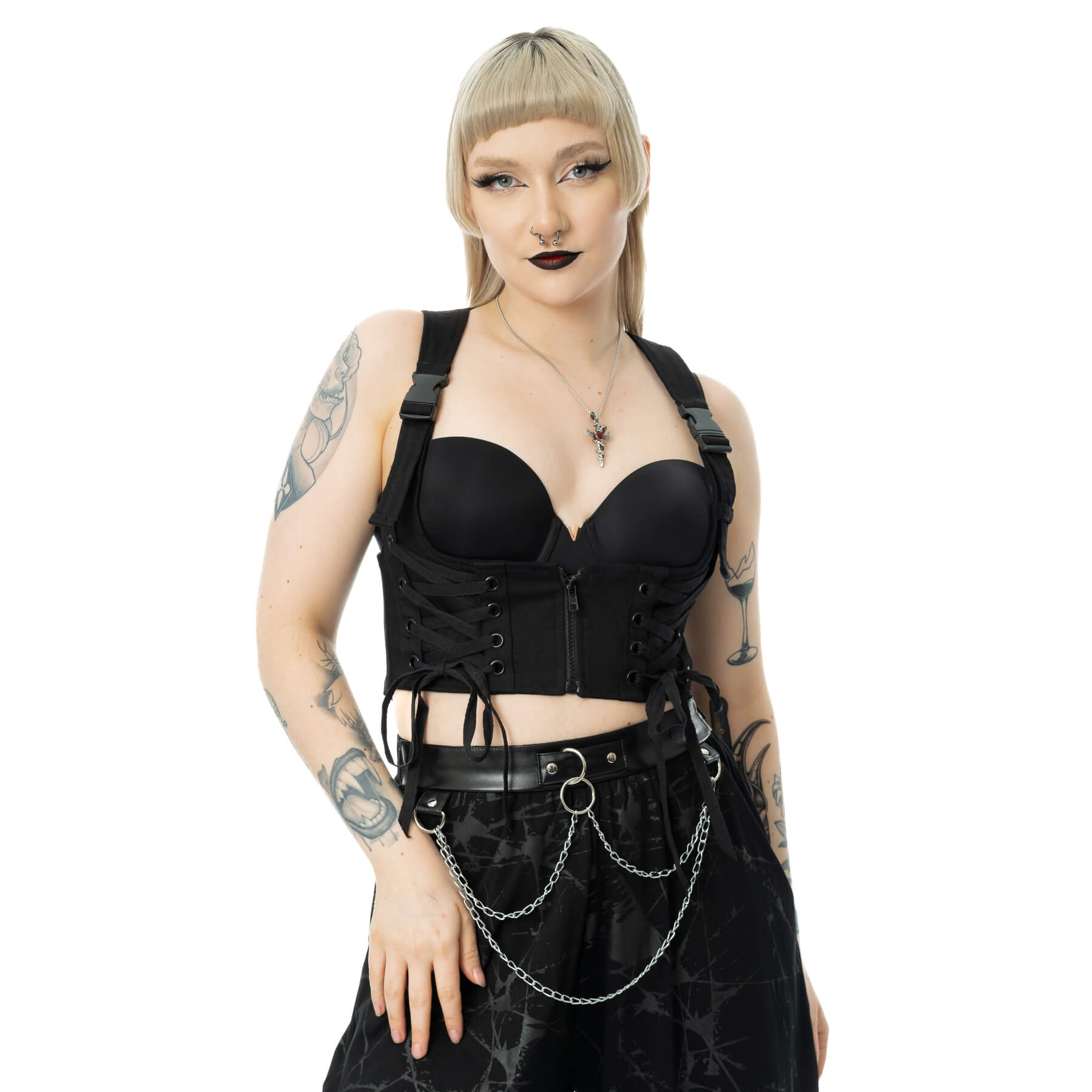 ROWENA VEST – BLACK