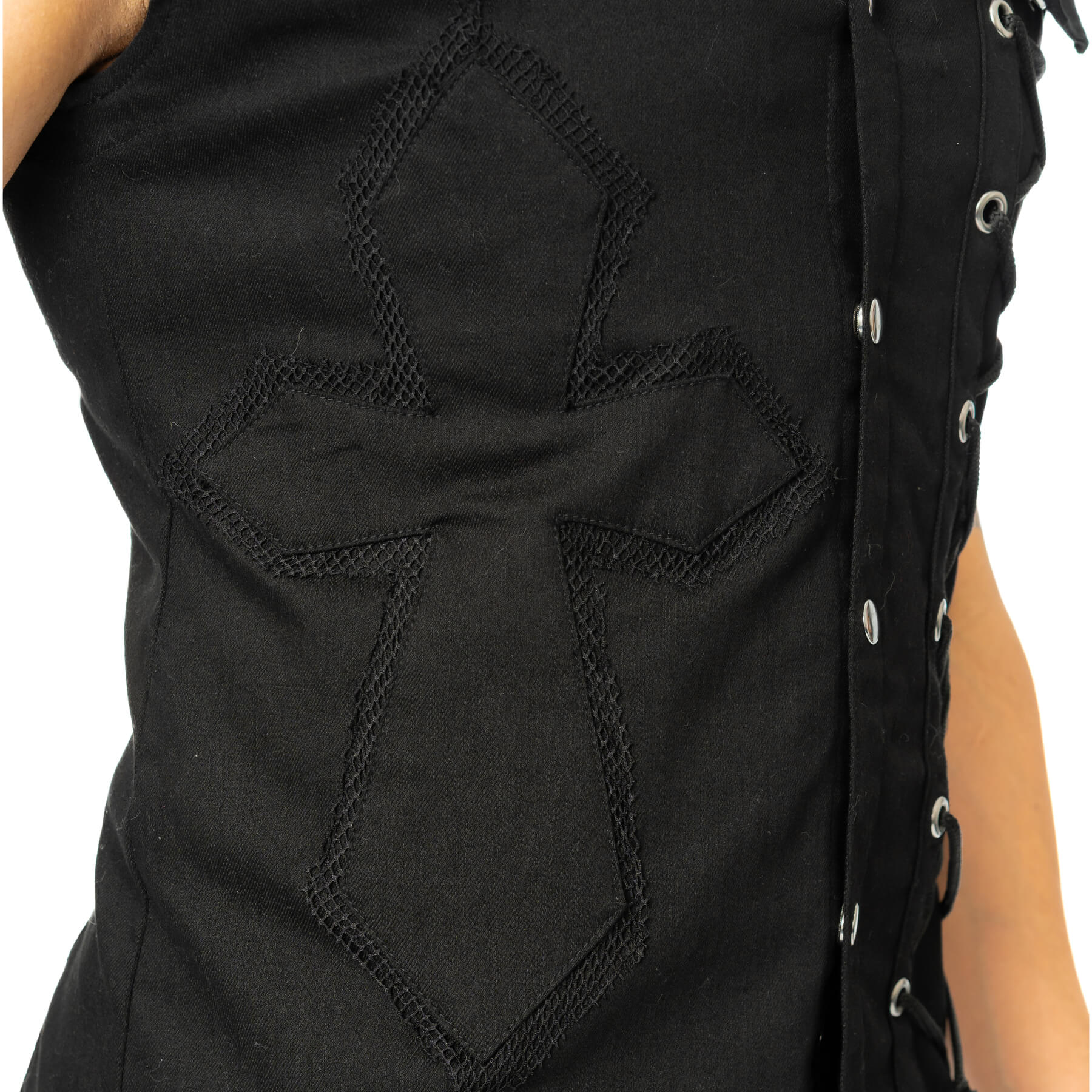 SANCTIFIED SINS VEST – BLACK