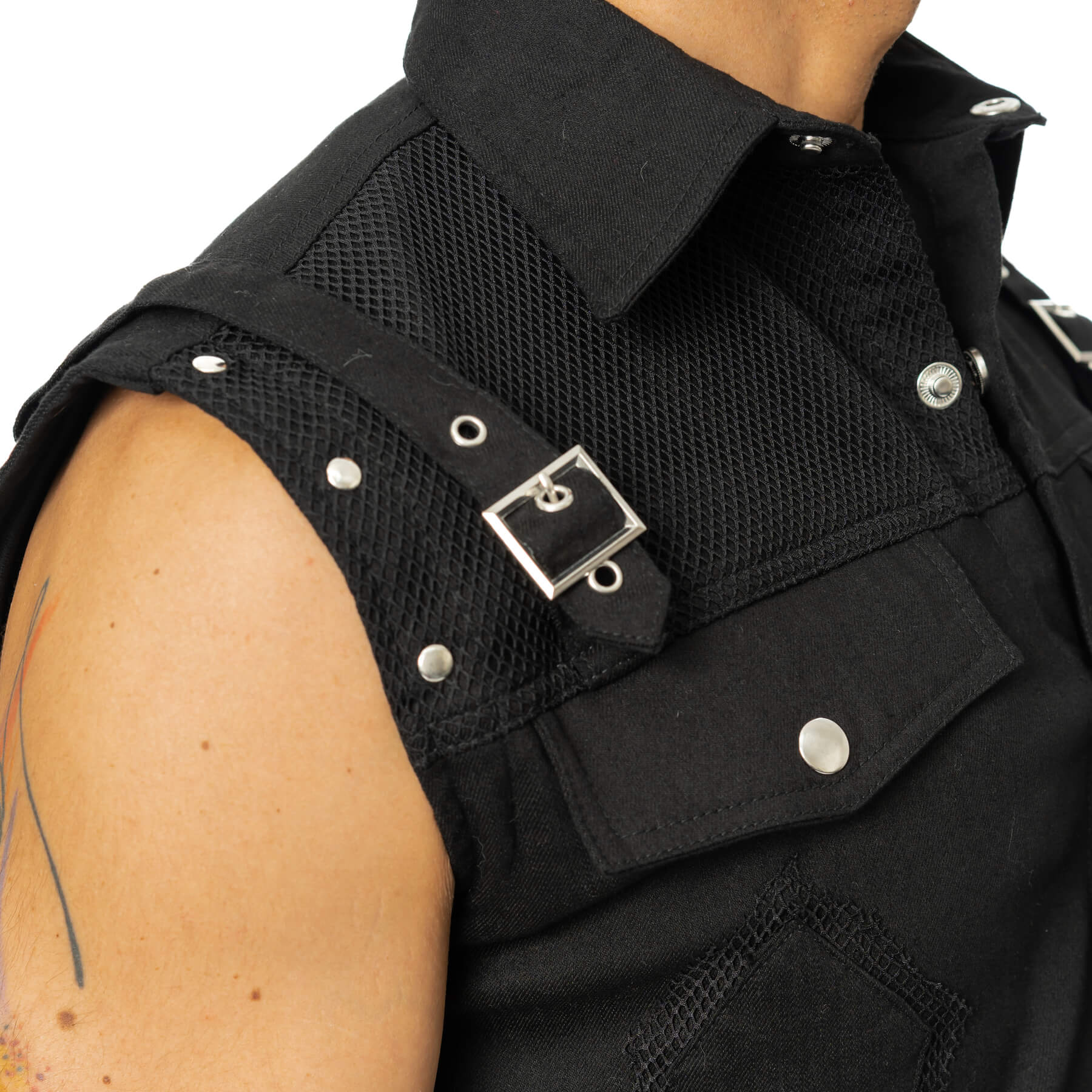SANCTIFIED SINS VEST – BLACK