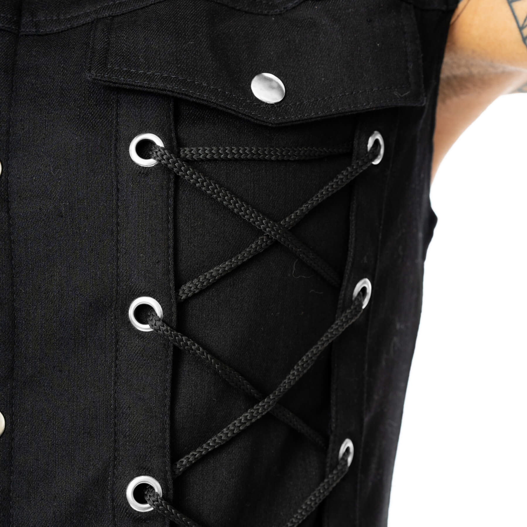 SANCTIFIED SINS VEST – BLACK