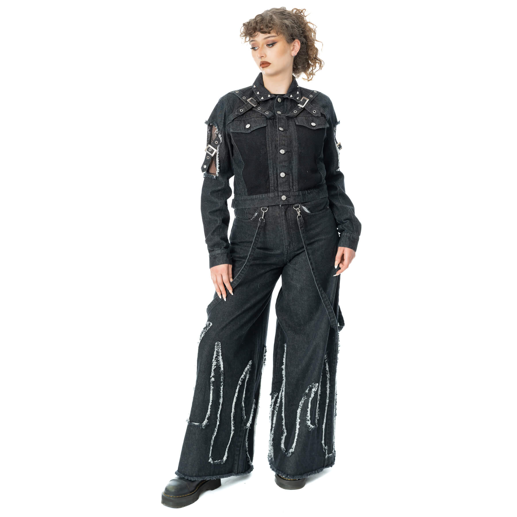 TATIANA JACKET – BLACK STONEWASH
