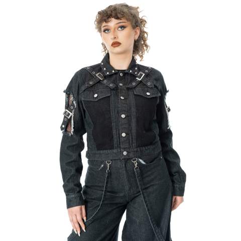 TATIANA JACKET – BLACK STONEWASH TATIANA JACKET – BLACK STONEWASH