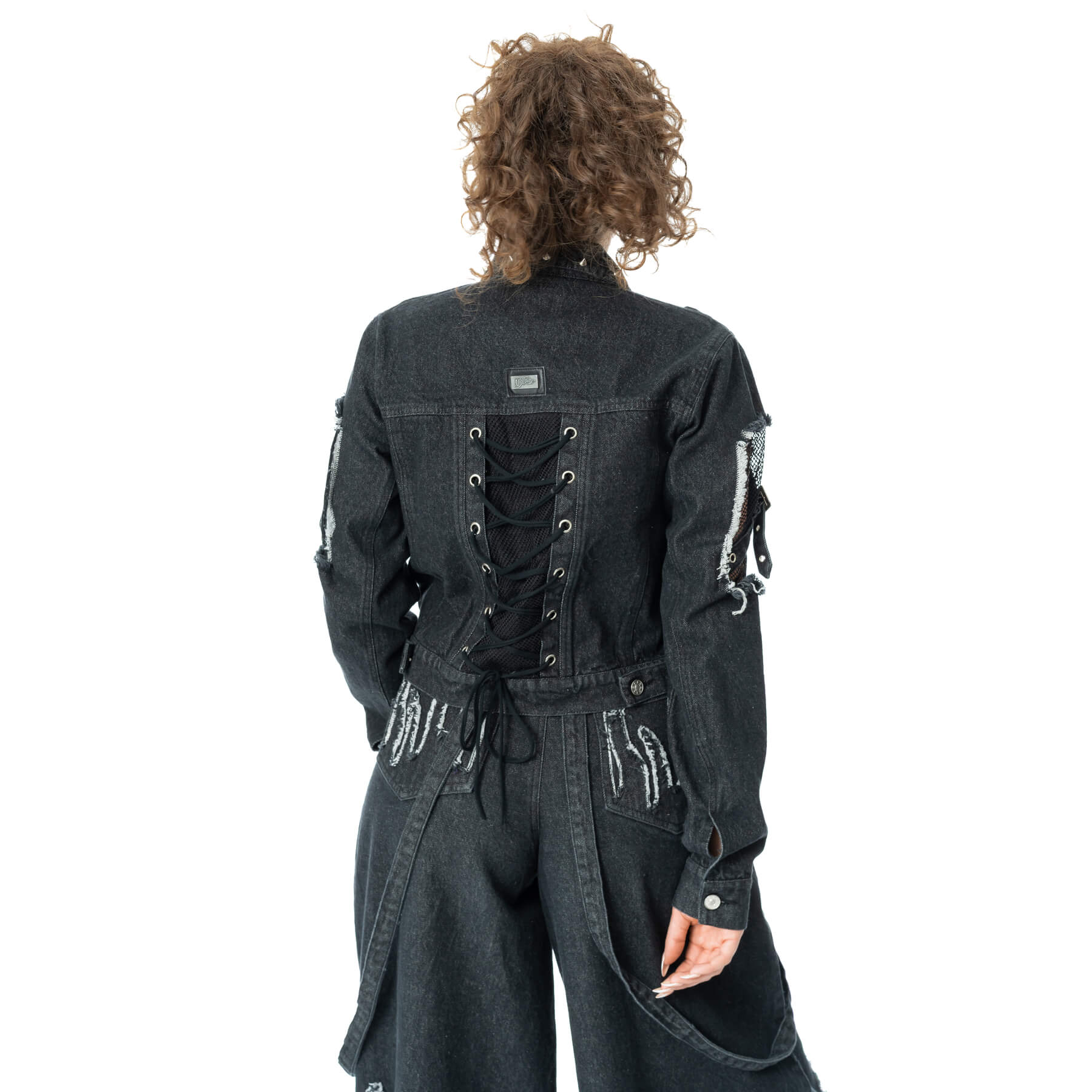 TATIANA JACKET – BLACK STONEWASH
