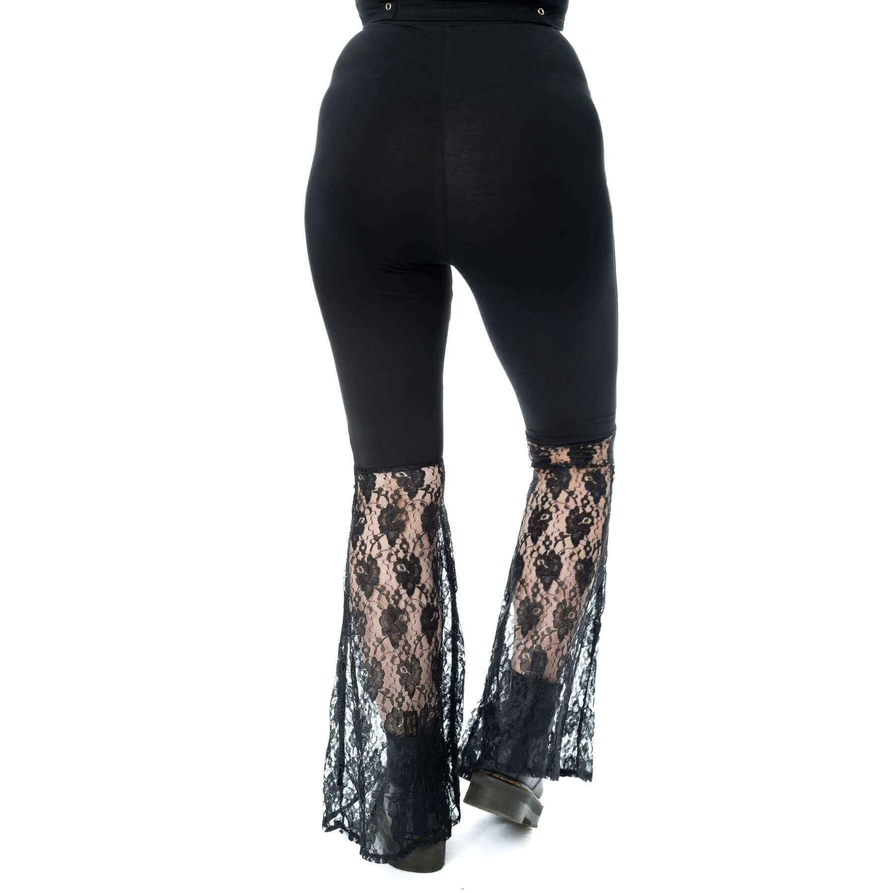WIDOWS VEIL FLARED PANTS – BLACK