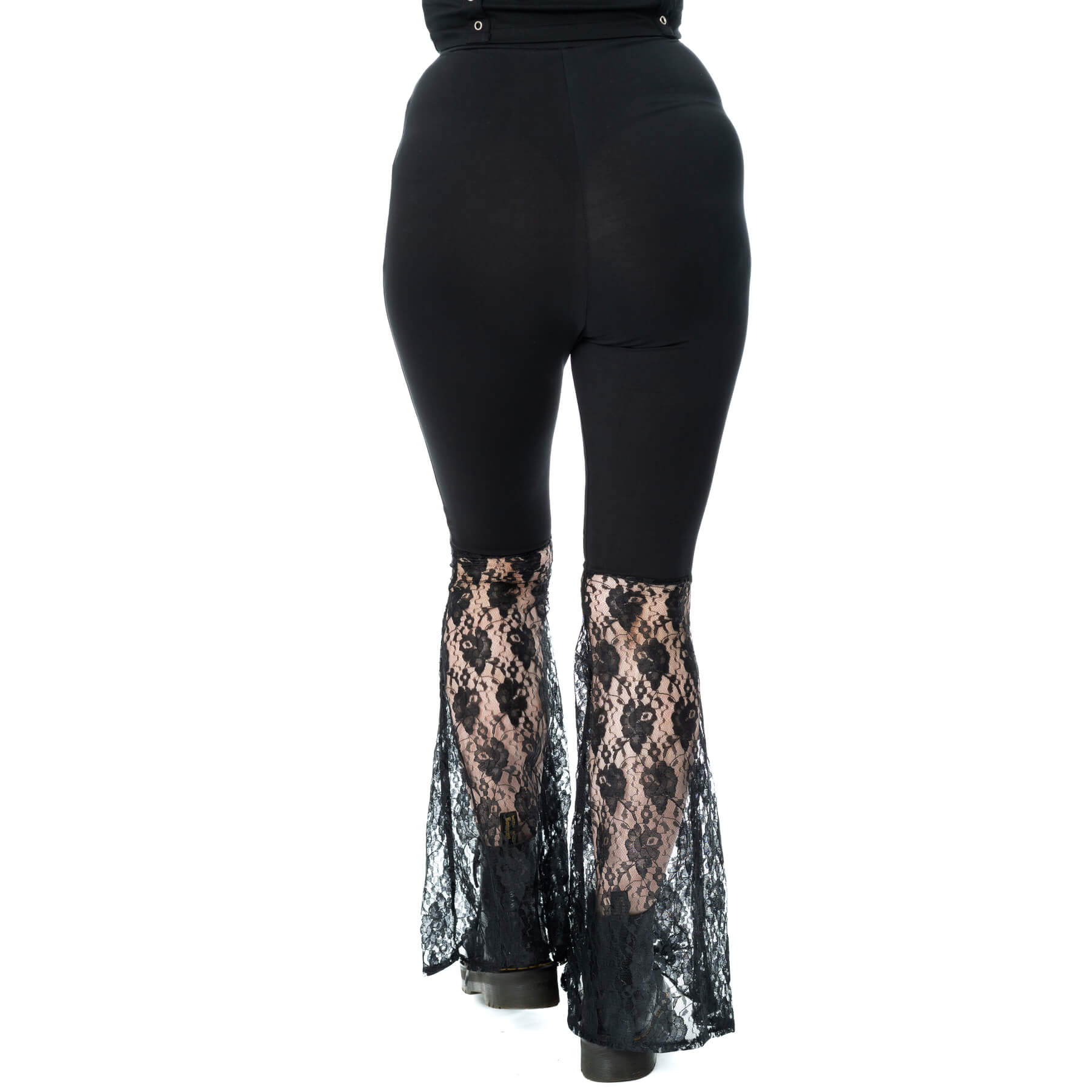 WIDOWS VEIL FLARED PANTS – BLACK