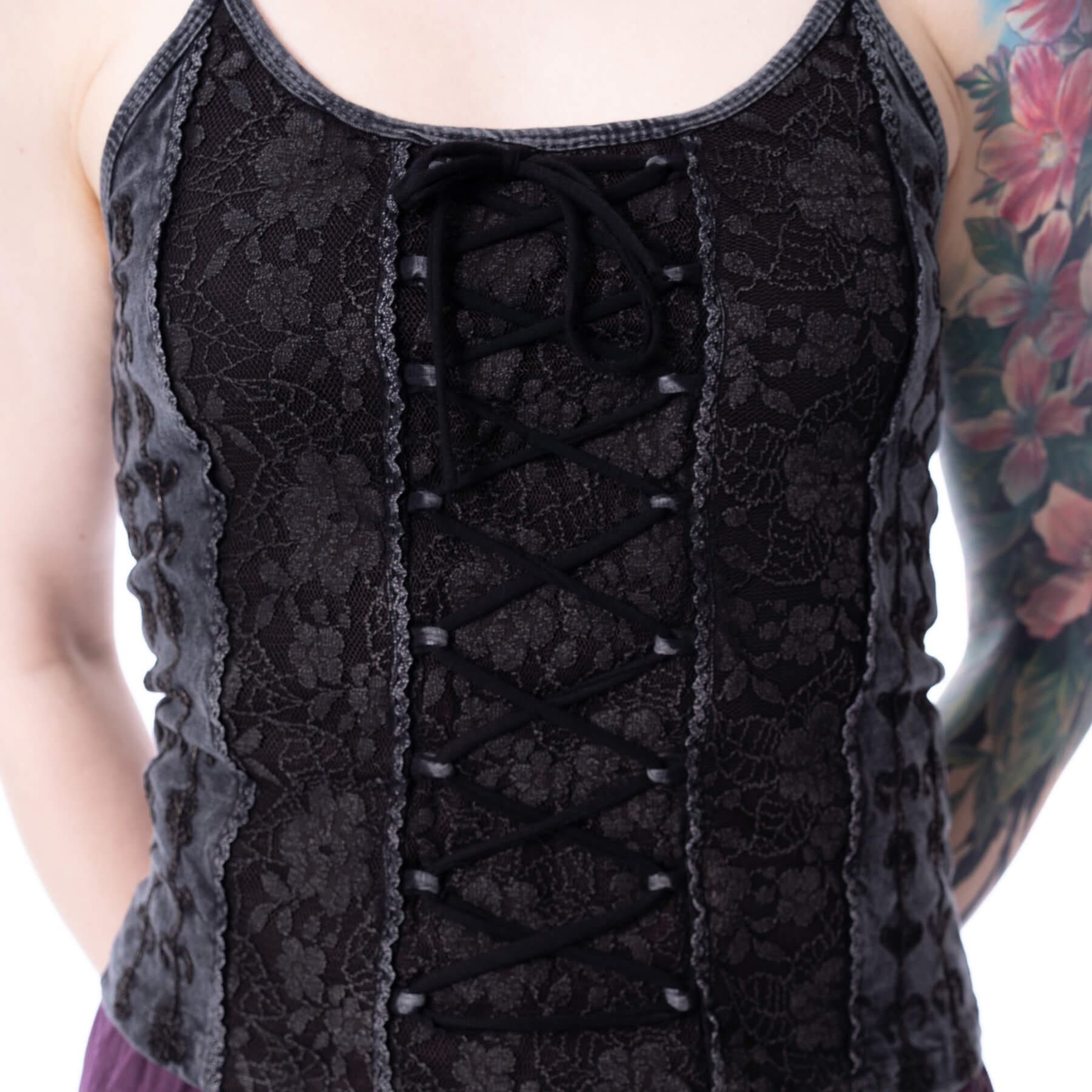 MOSS WHISPER VEST – BLACK STONEWASH