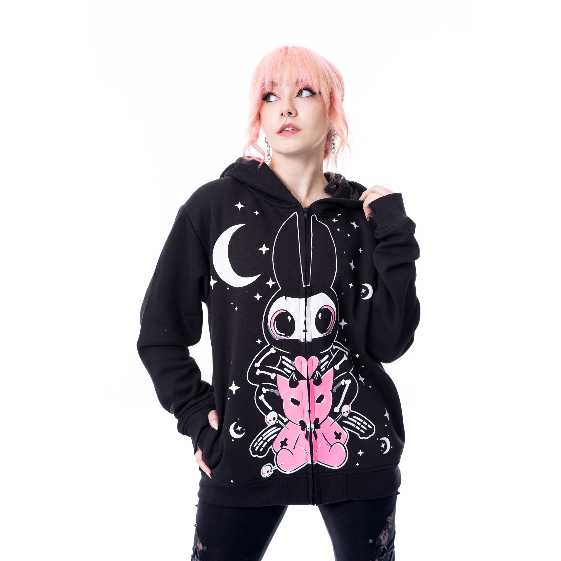 NYXBUN OVERSIZED HOOD – BLACK