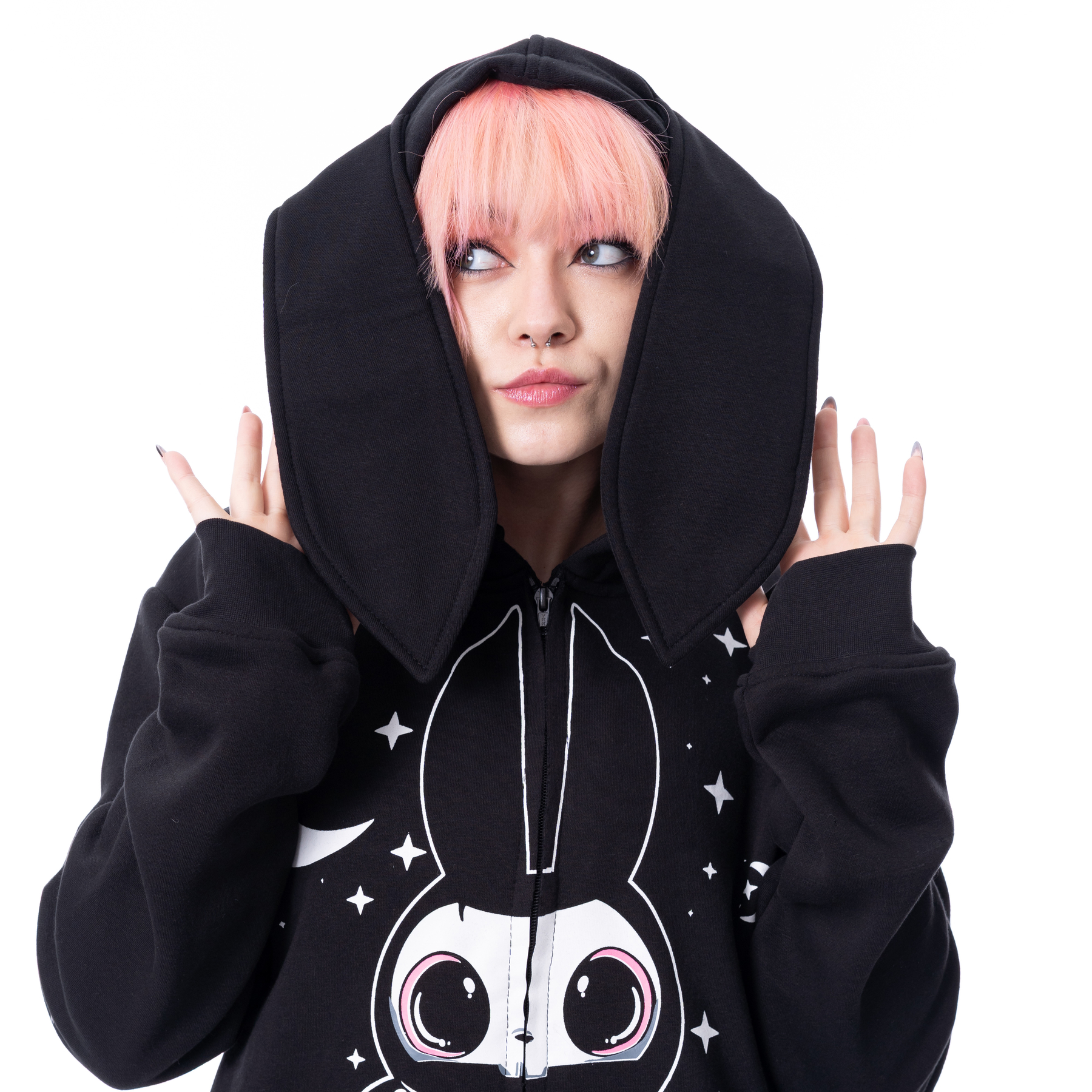 NYXBUN OVERSIZED HOOD – BLACK
