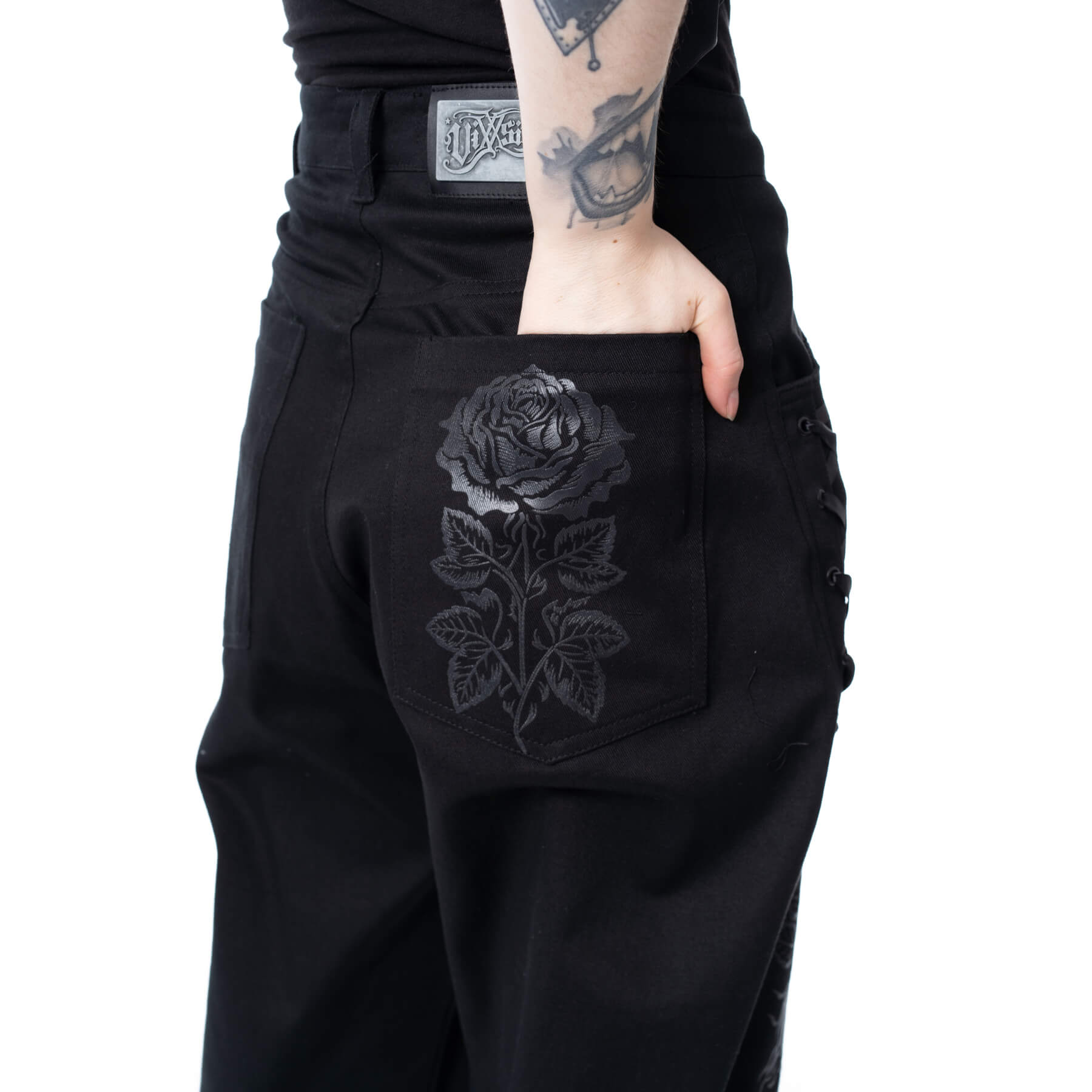 OMEN ROSE PANTS – BLACK