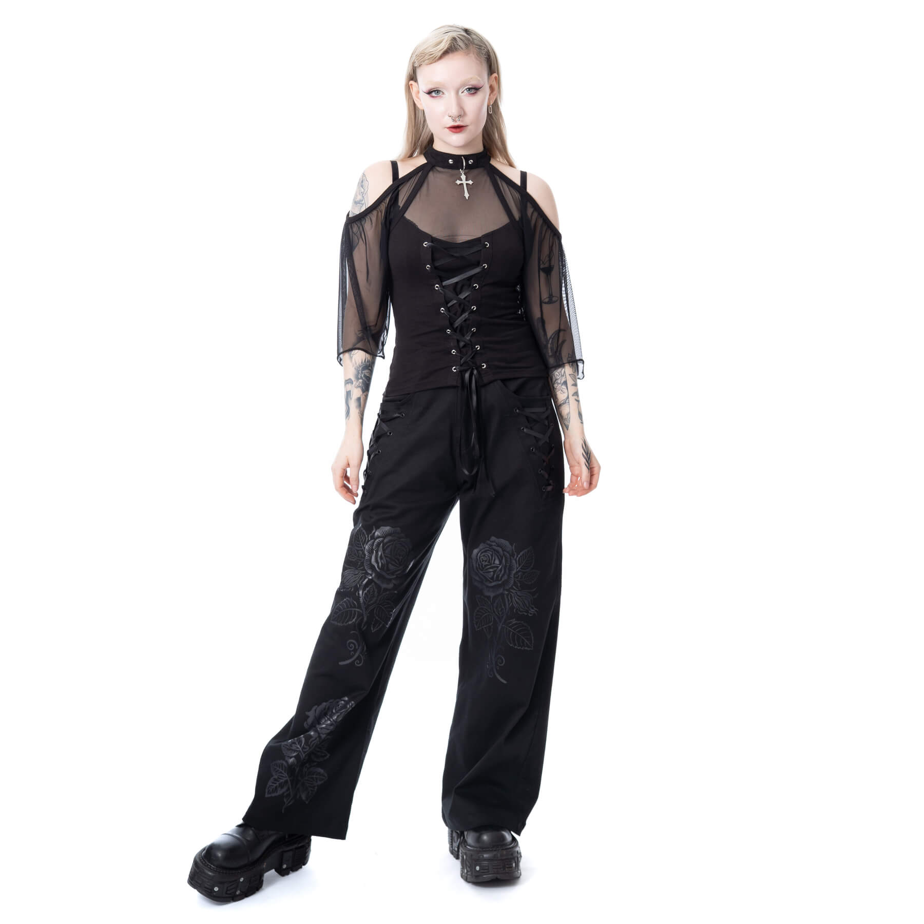 OMEN ROSE PANTS – BLACK