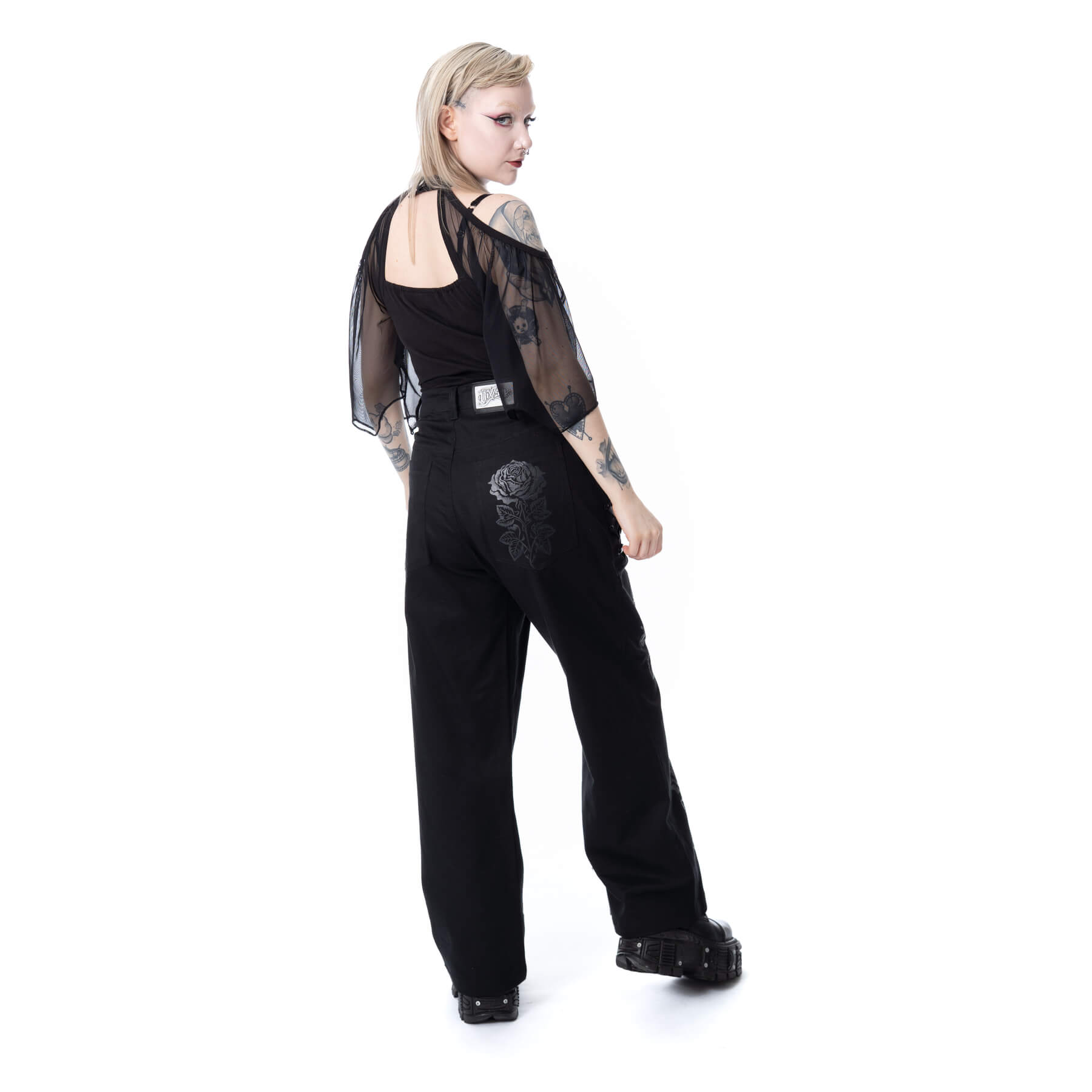 OMEN ROSE PANTS – BLACK