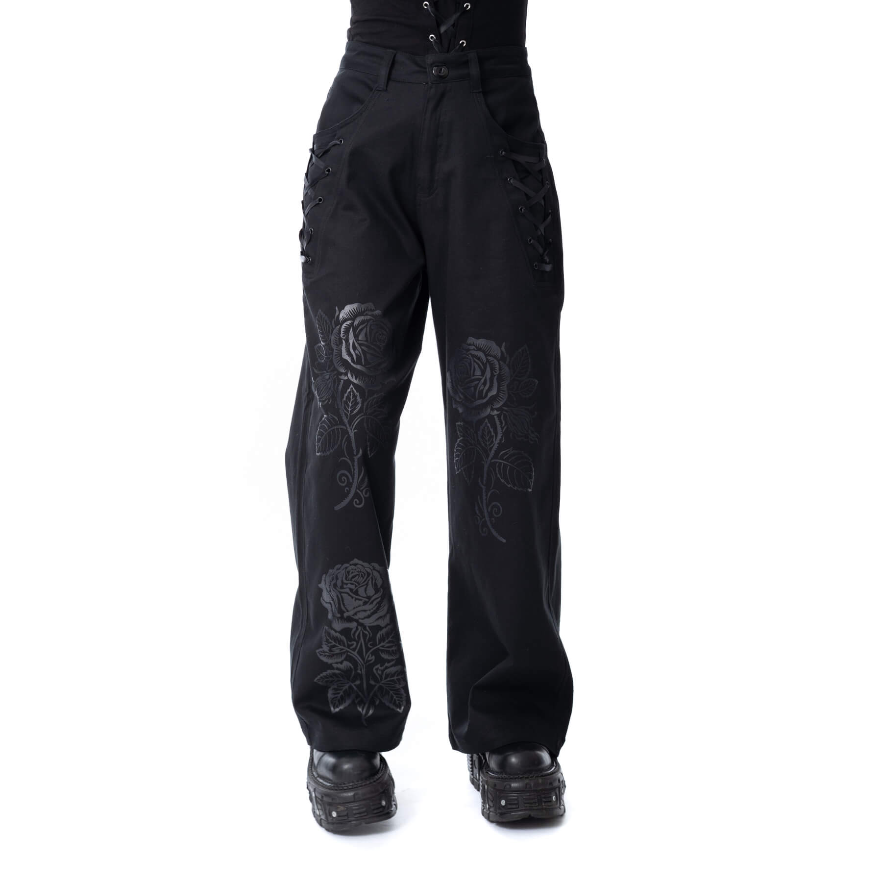 OMEN ROSE PANTS – BLACK