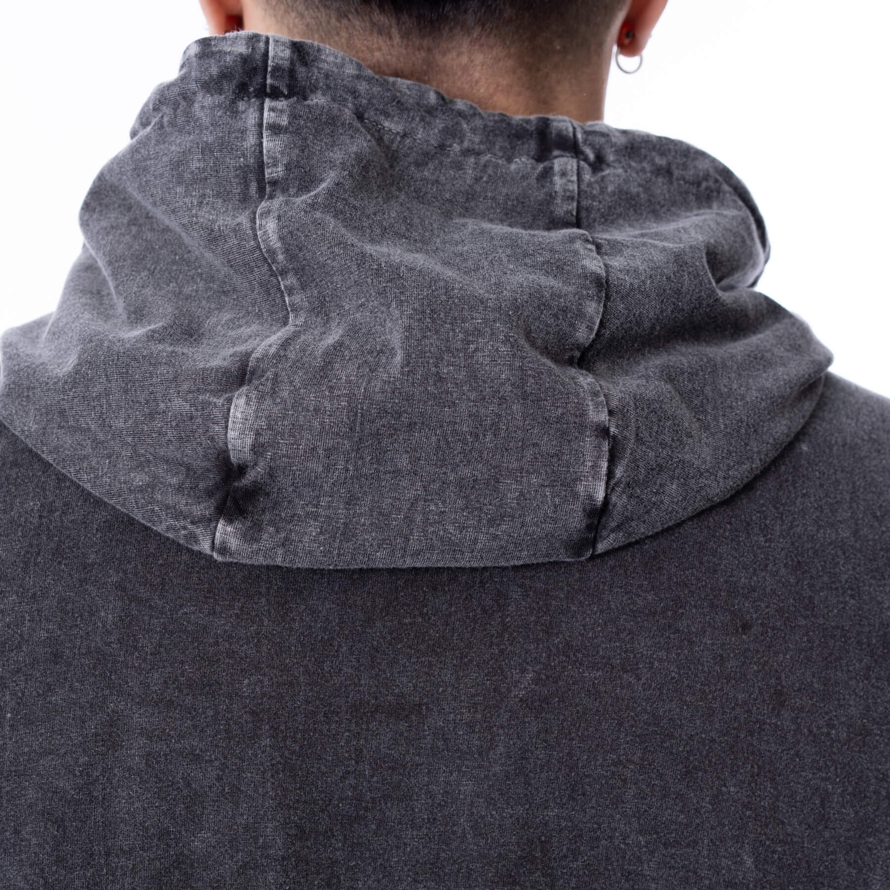 CRUX NOCTIS HOOD – GREY STONEWASH