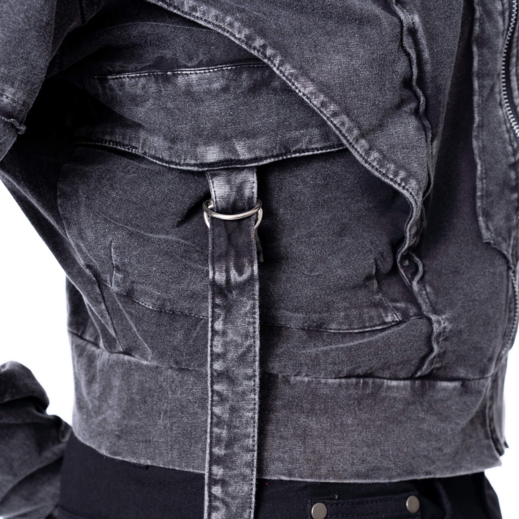 CRUX NOCTIS HOOD – GREY STONEWASH