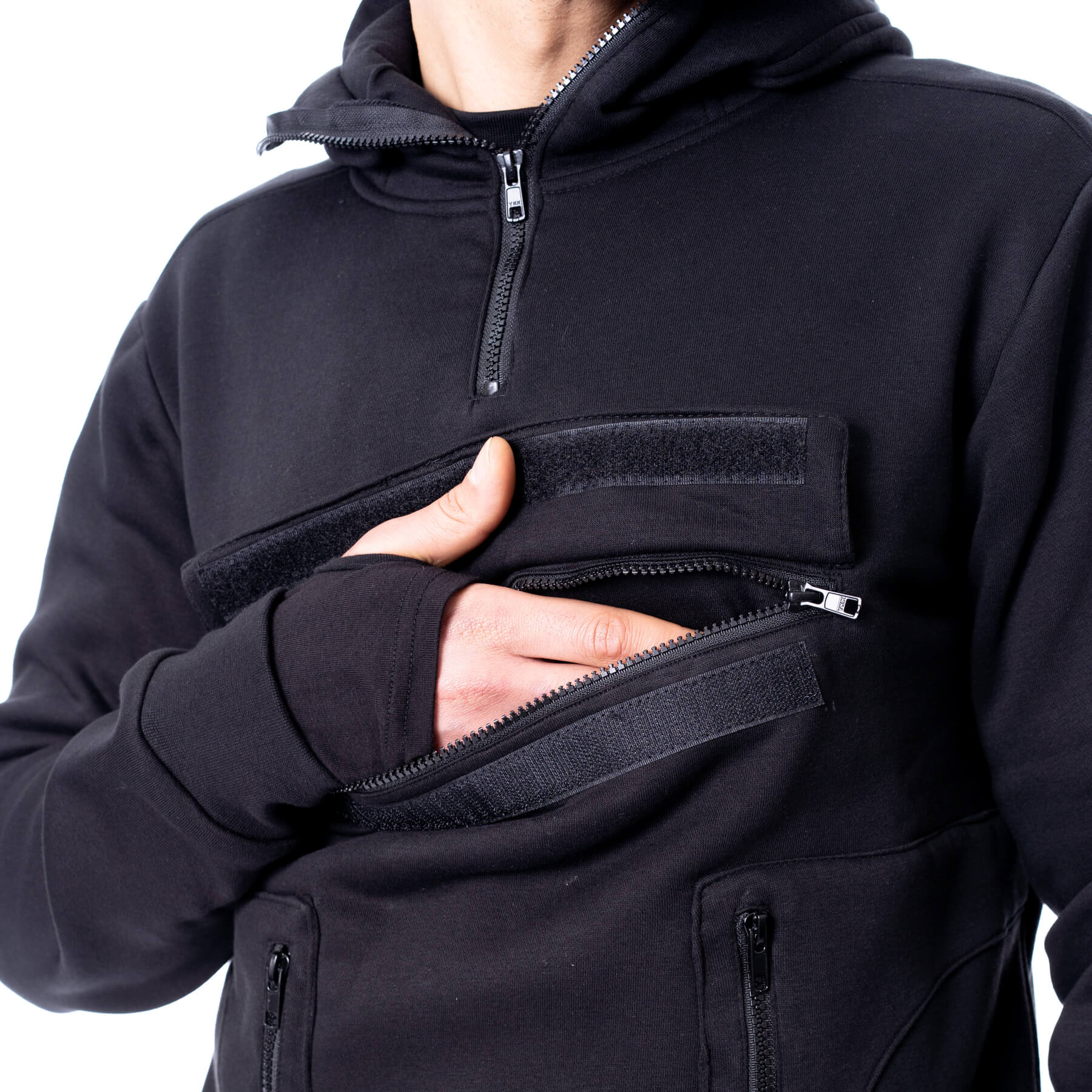 GRAVE DIVISION HOOD – BLACK