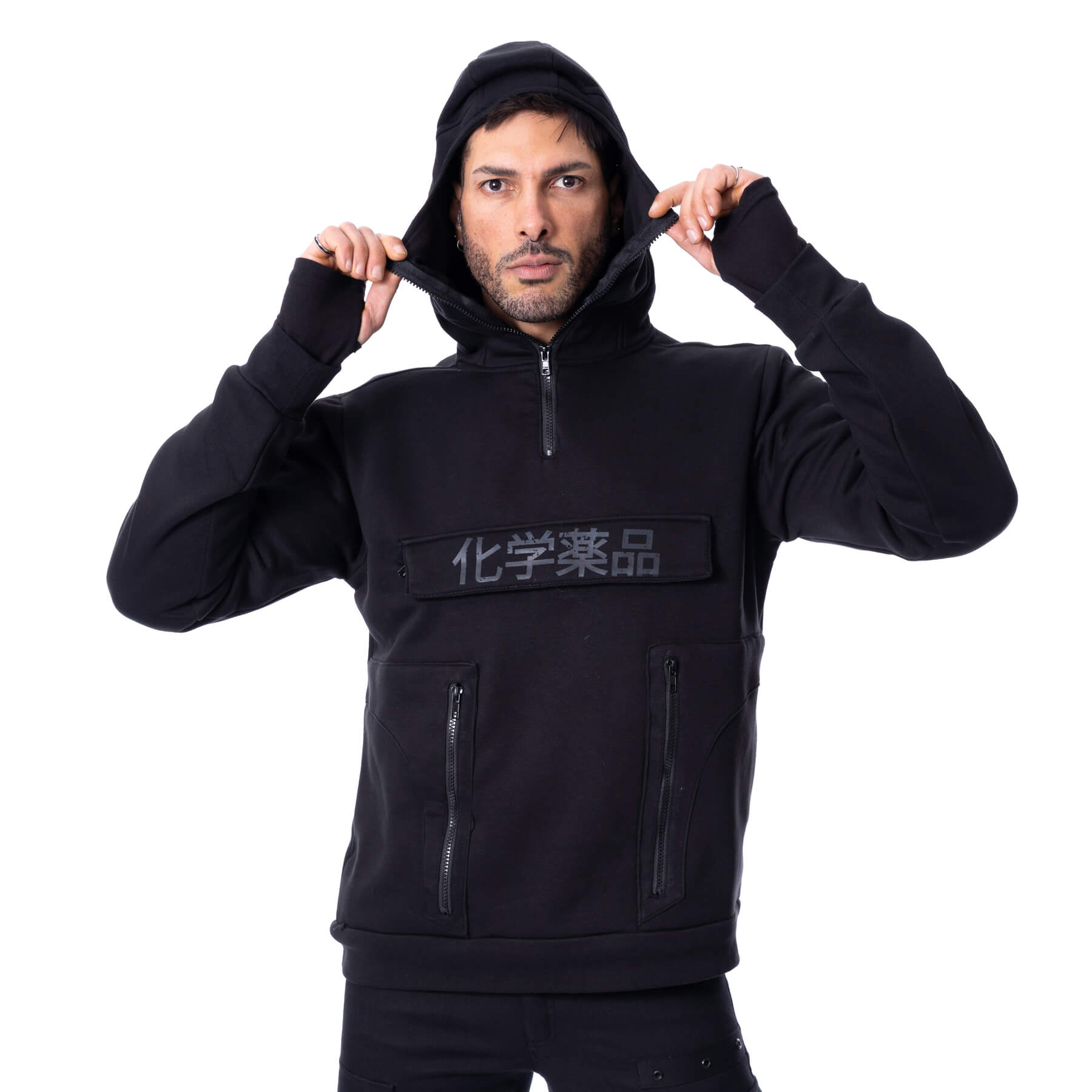 GRAVE DIVISION HOOD – BLACK