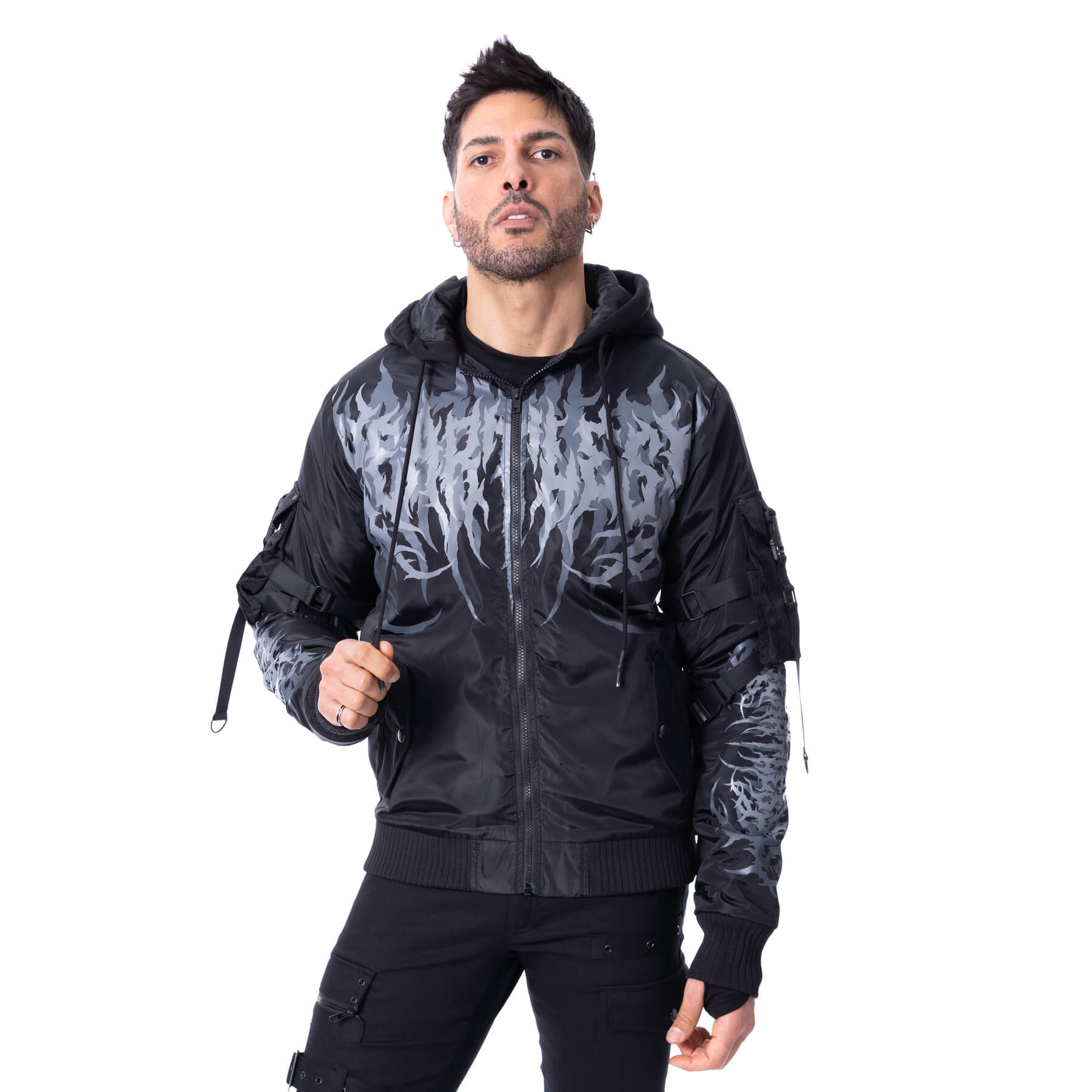 GRAVEWIND BOMBER JACKET – BLACK