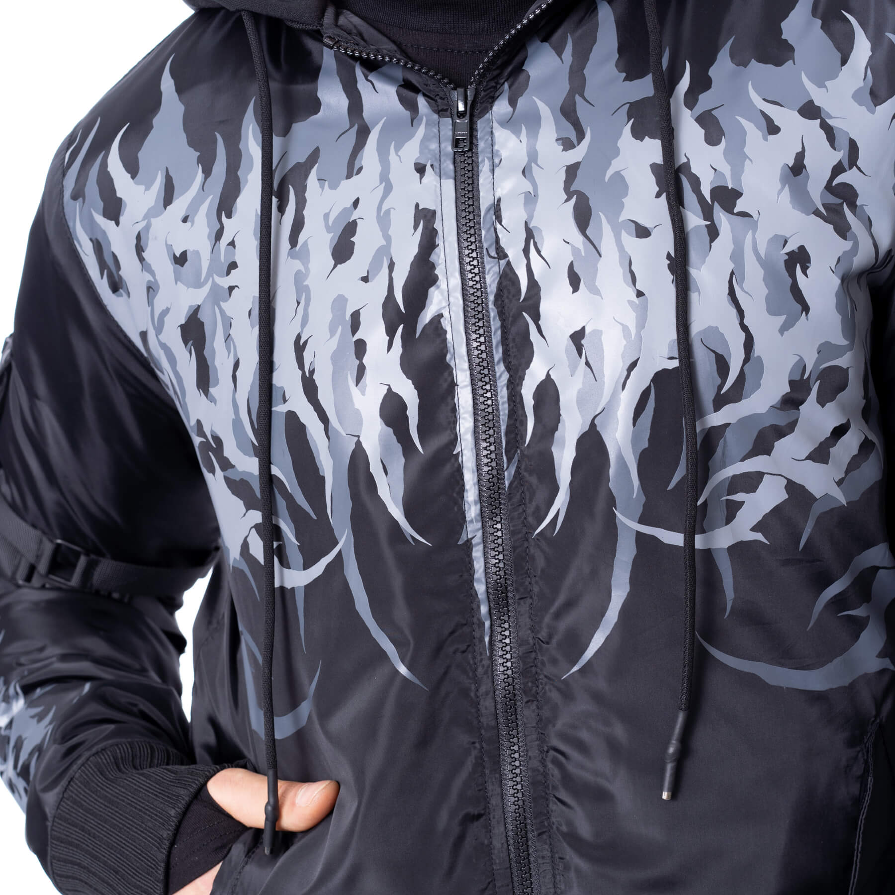 GRAVEWIND BOMBER JACKET – BLACK