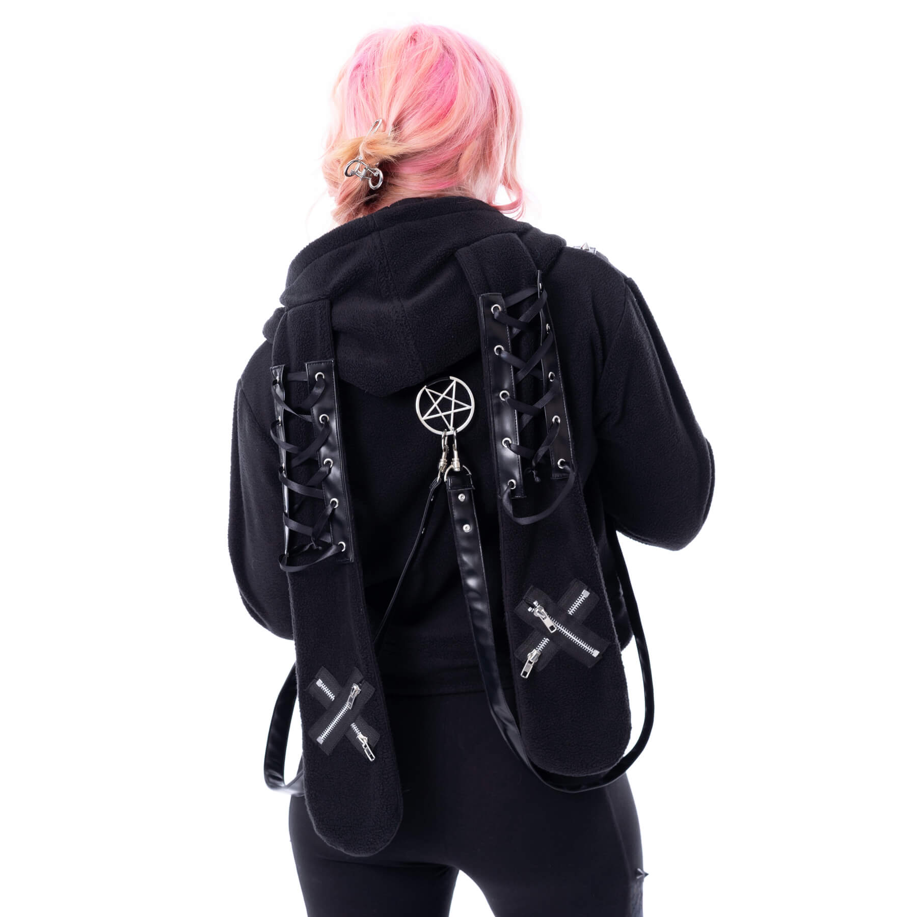 LUNAIRE CROPPED HOOD – BLACK