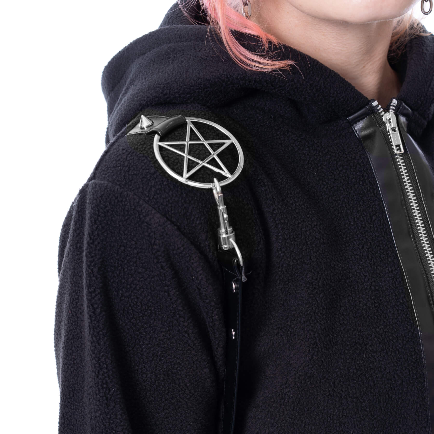 LUNAIRE CROPPED HOOD – BLACK