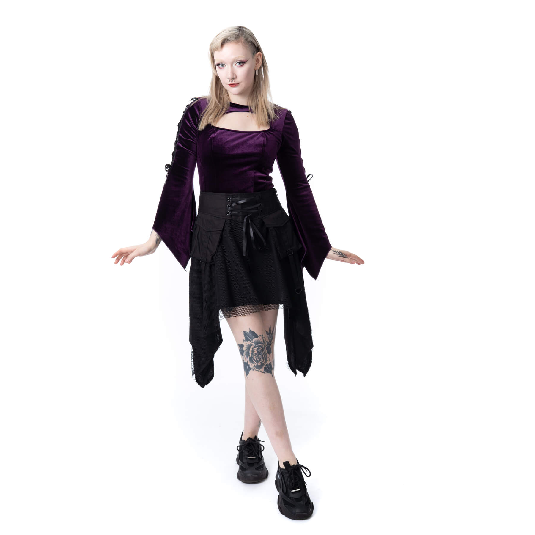 LUNAIRE SKIRT – BLACK