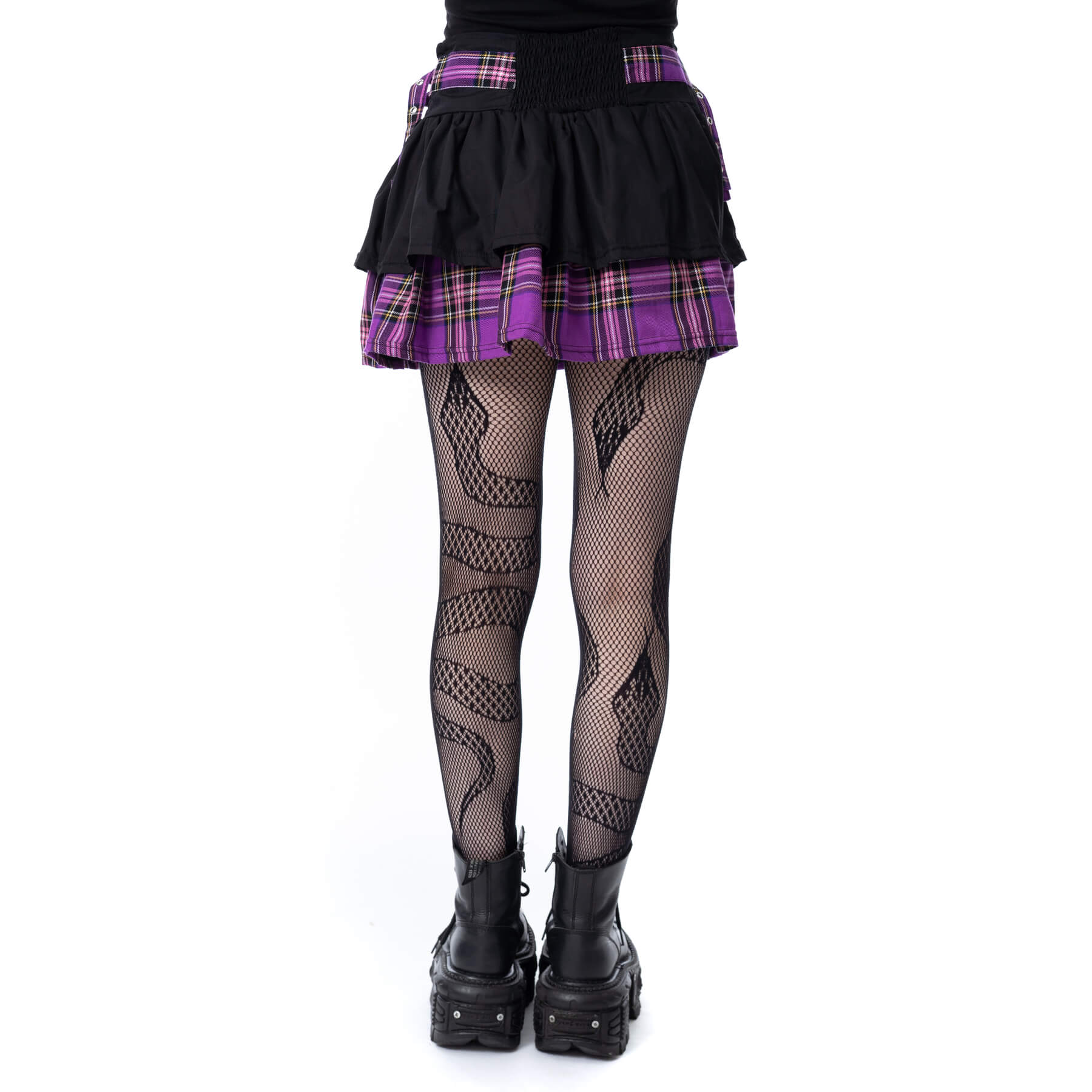 LILURA SKIRT – PURPLE/PINK CHECK