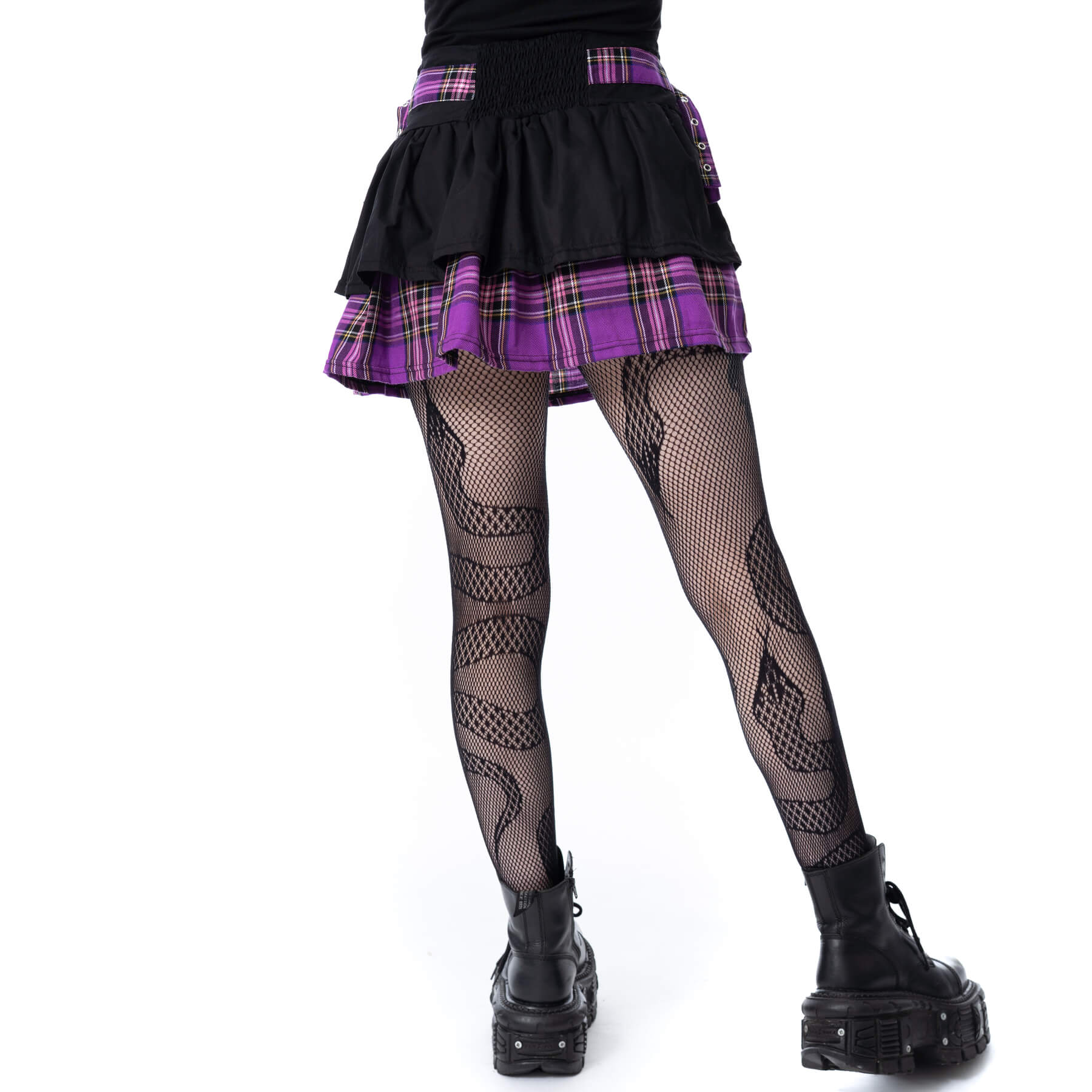 LILURA SKIRT – PURPLE/PINK CHECK