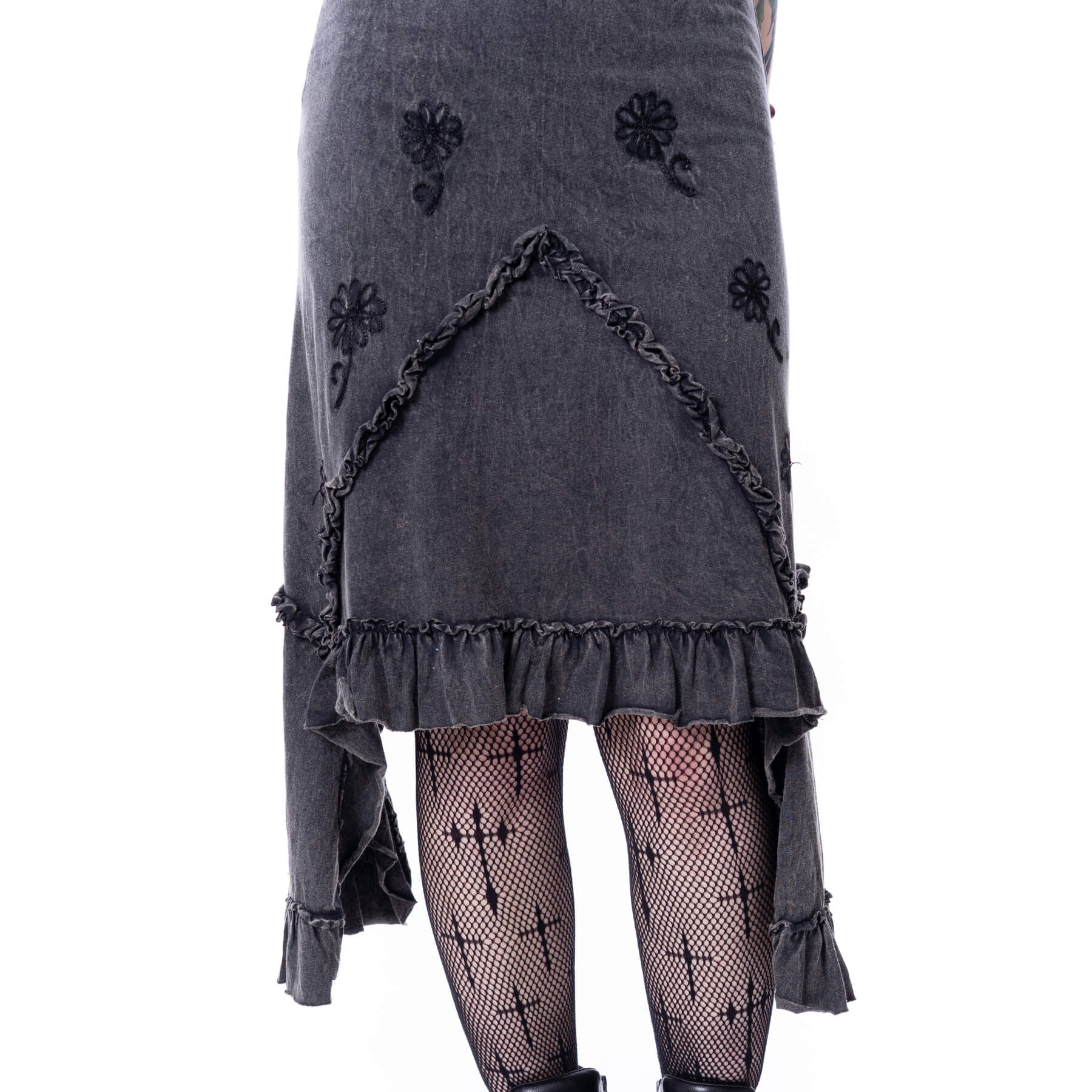 SUNDARA DRESS – BLACK STONEWASH