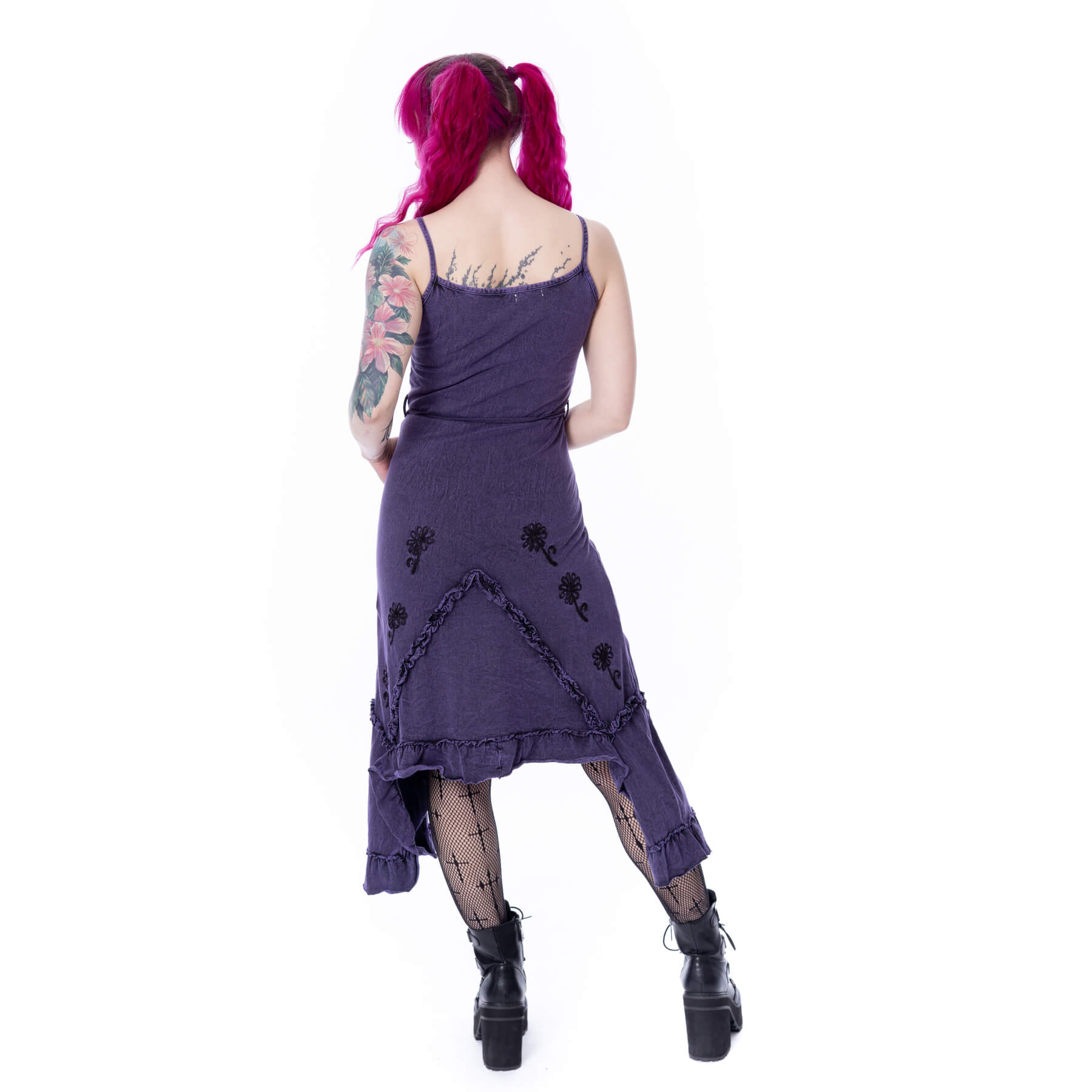 SUNDARA DRESS – PURPLE STONEWASH