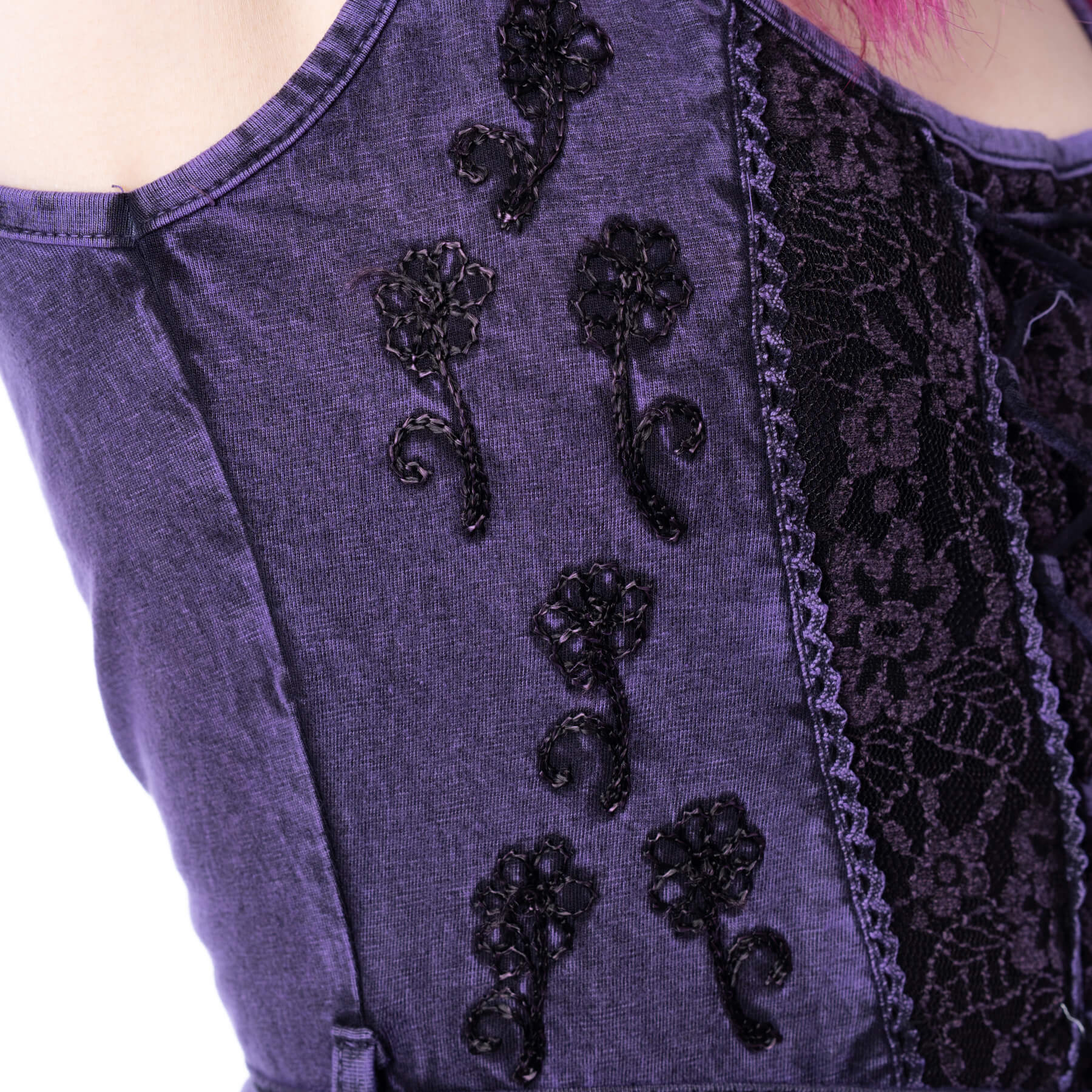 SUNDARA DRESS – PURPLE STONEWASH