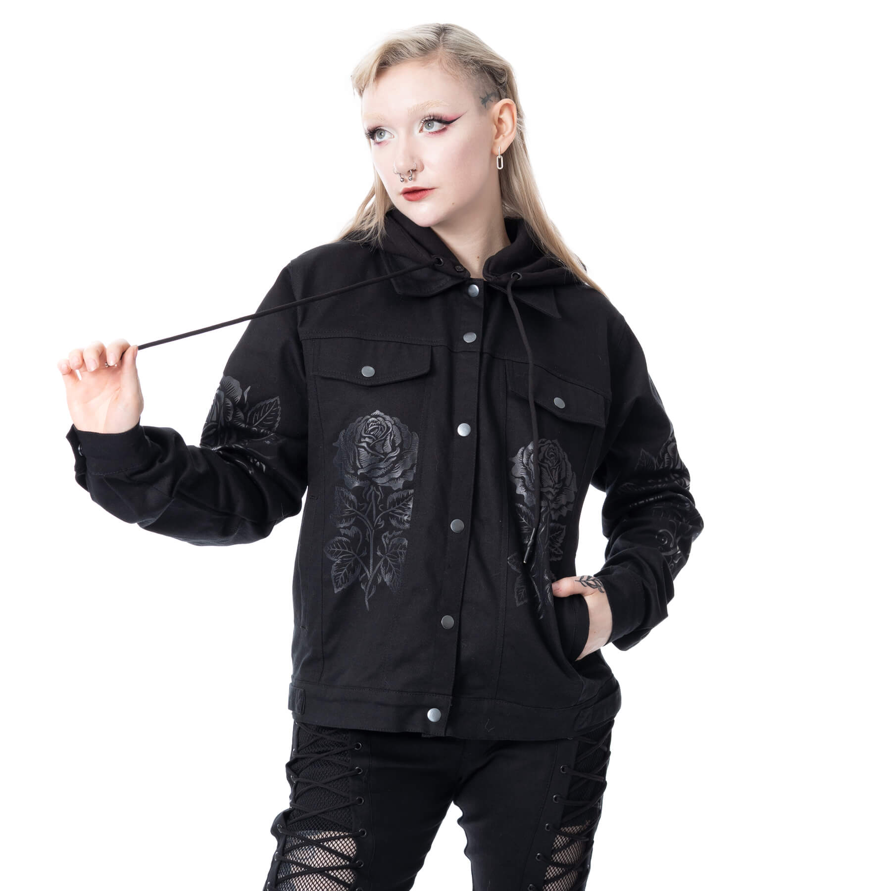 SINROSA OVERSIZED JACKET – BLACK