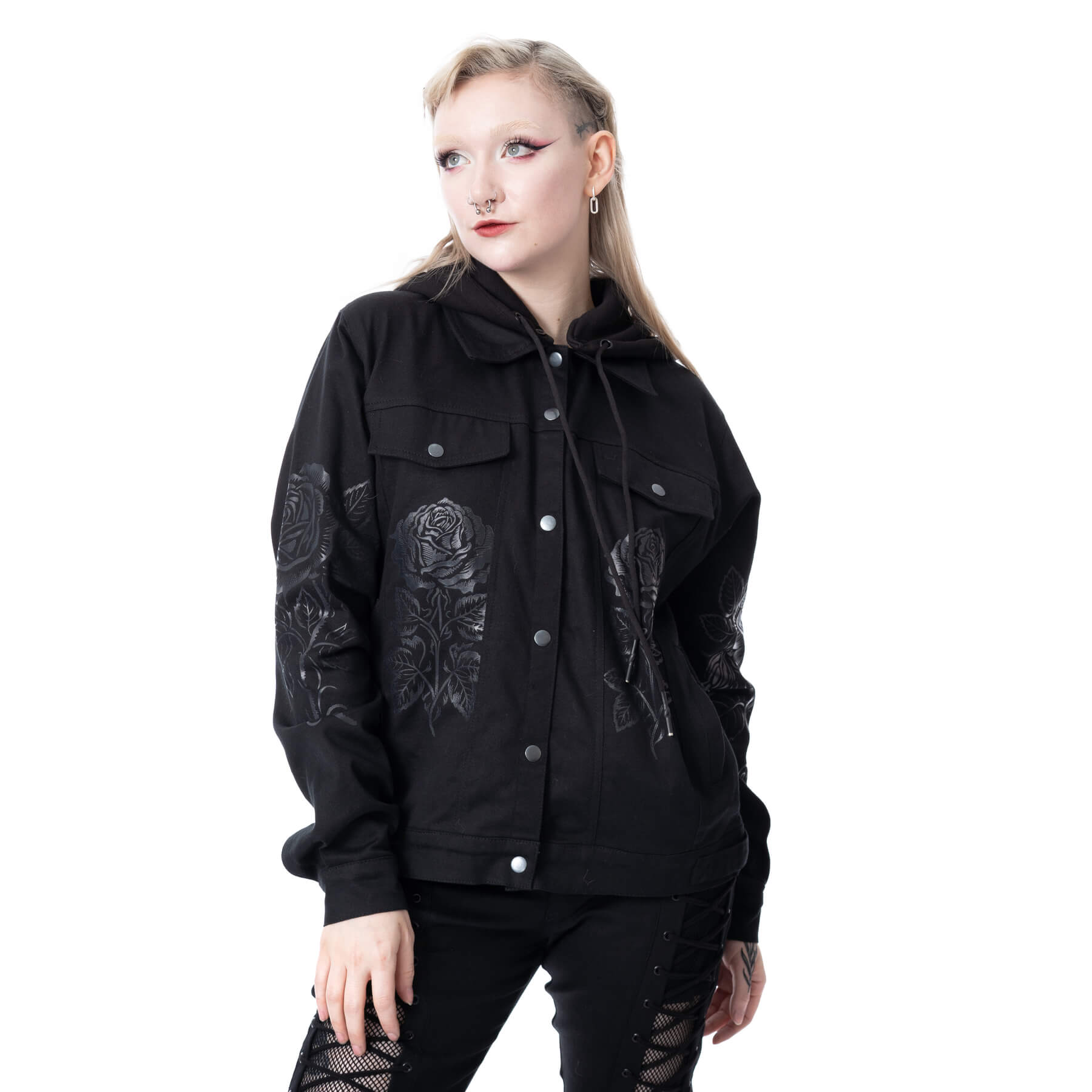 SINROSA OVERSIZED JACKET – BLACK