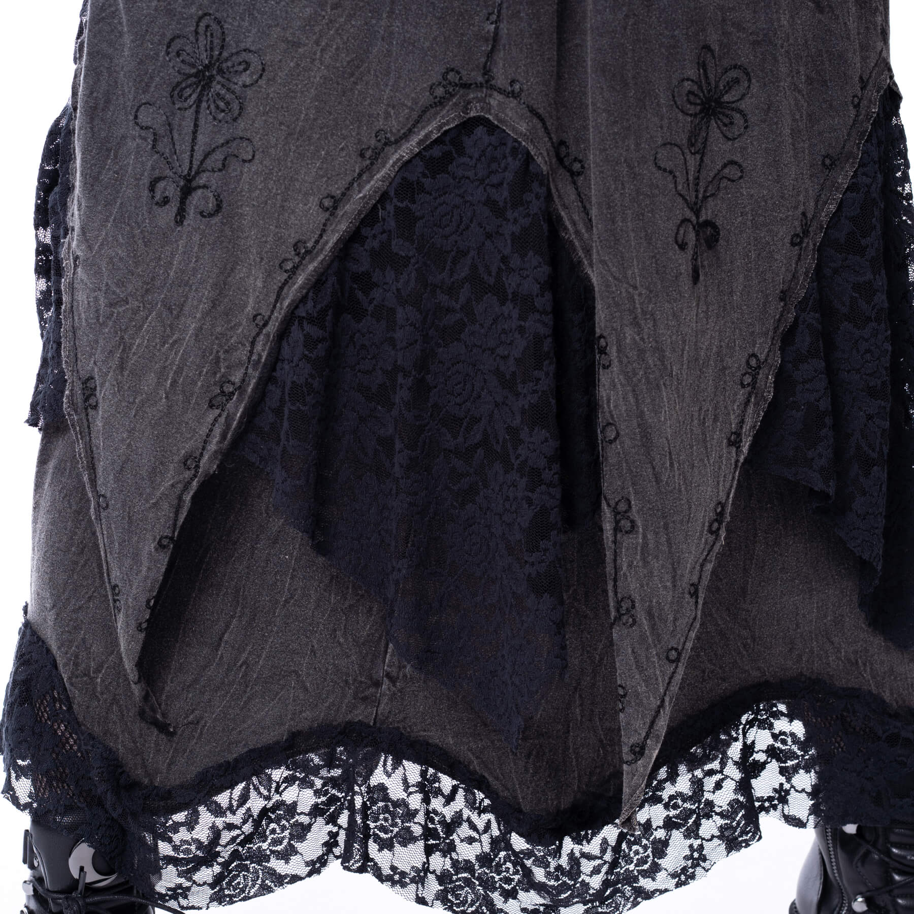 SOLEA SKIRT – BLACK STONEWASH