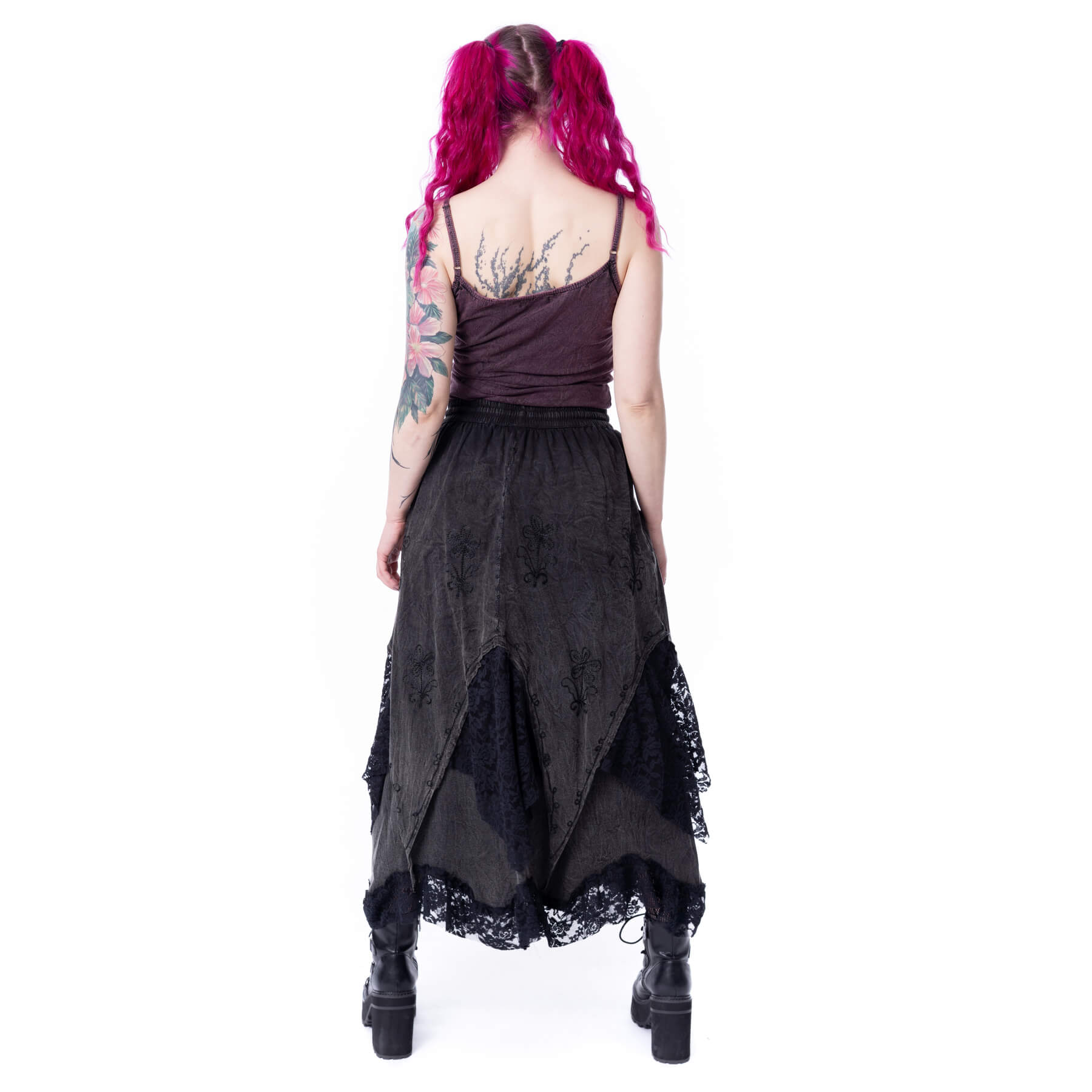 SOLEA SKIRT – BLACK STONEWASH