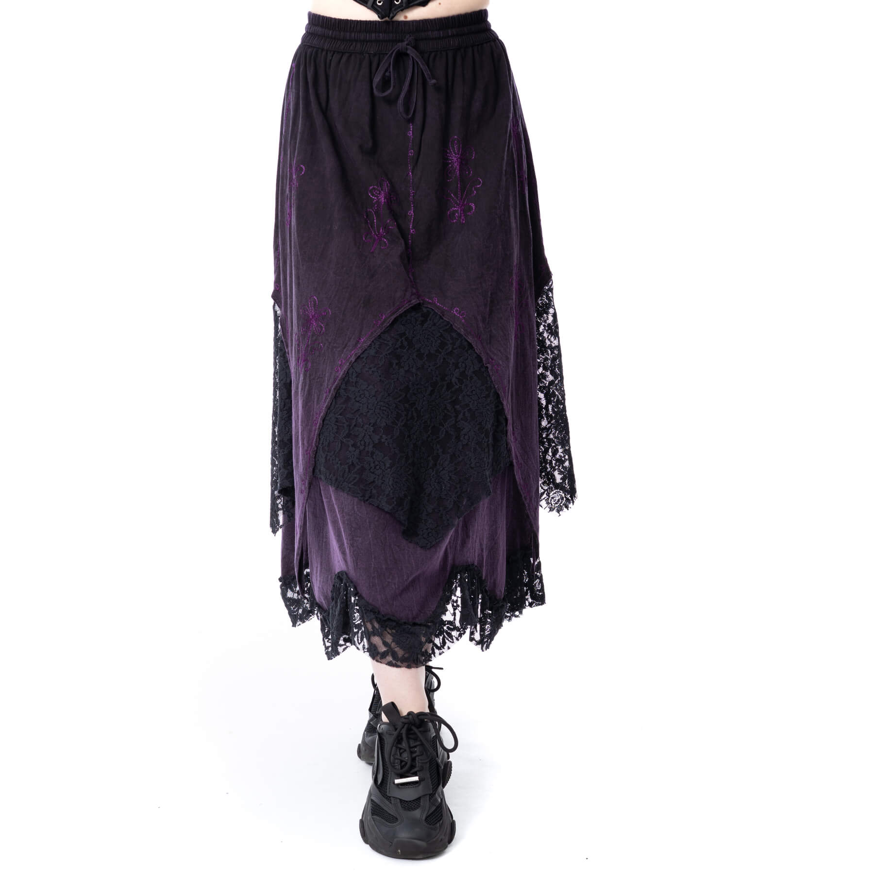 SOLEA SKIRT – PURPLE STONEWASH