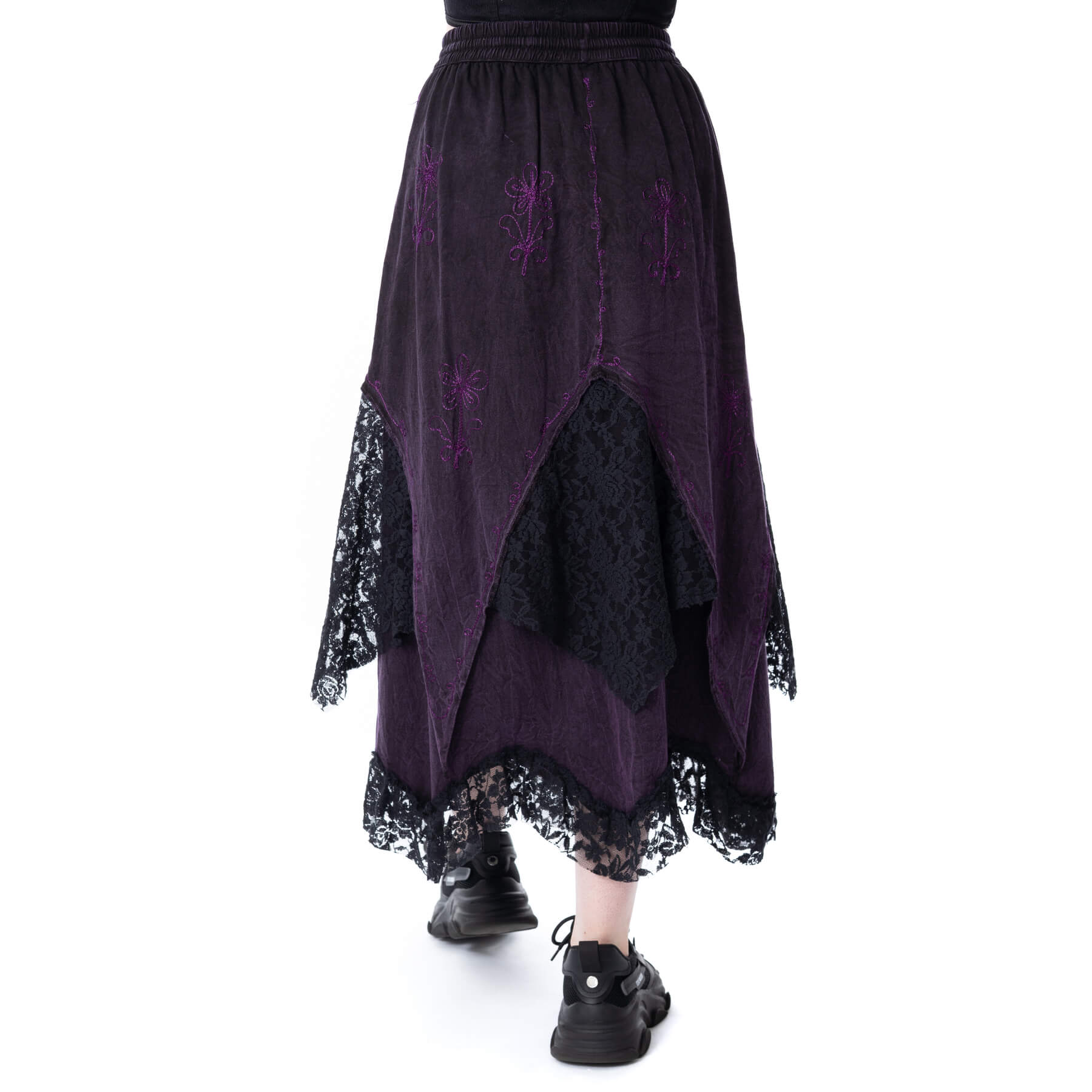 SOLEA SKIRT – PURPLE STONEWASH