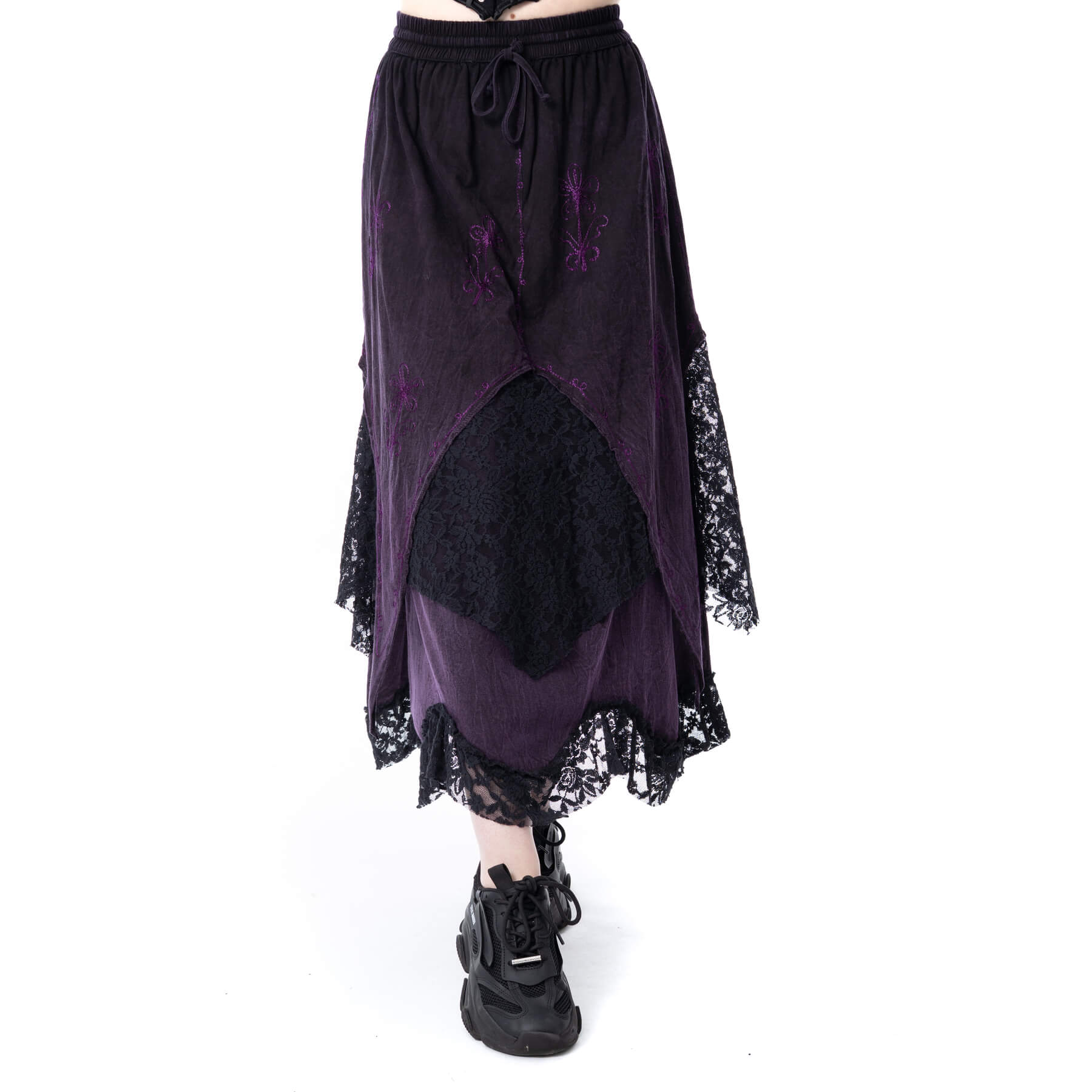 SOLEA SKIRT – PURPLE STONEWASH