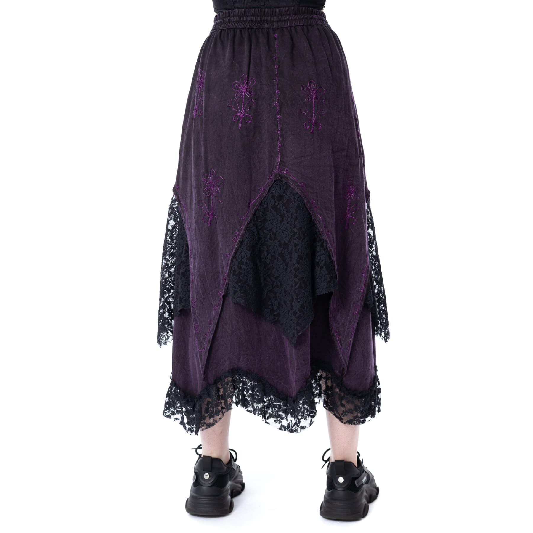 SOLEA SKIRT – PURPLE STONEWASH