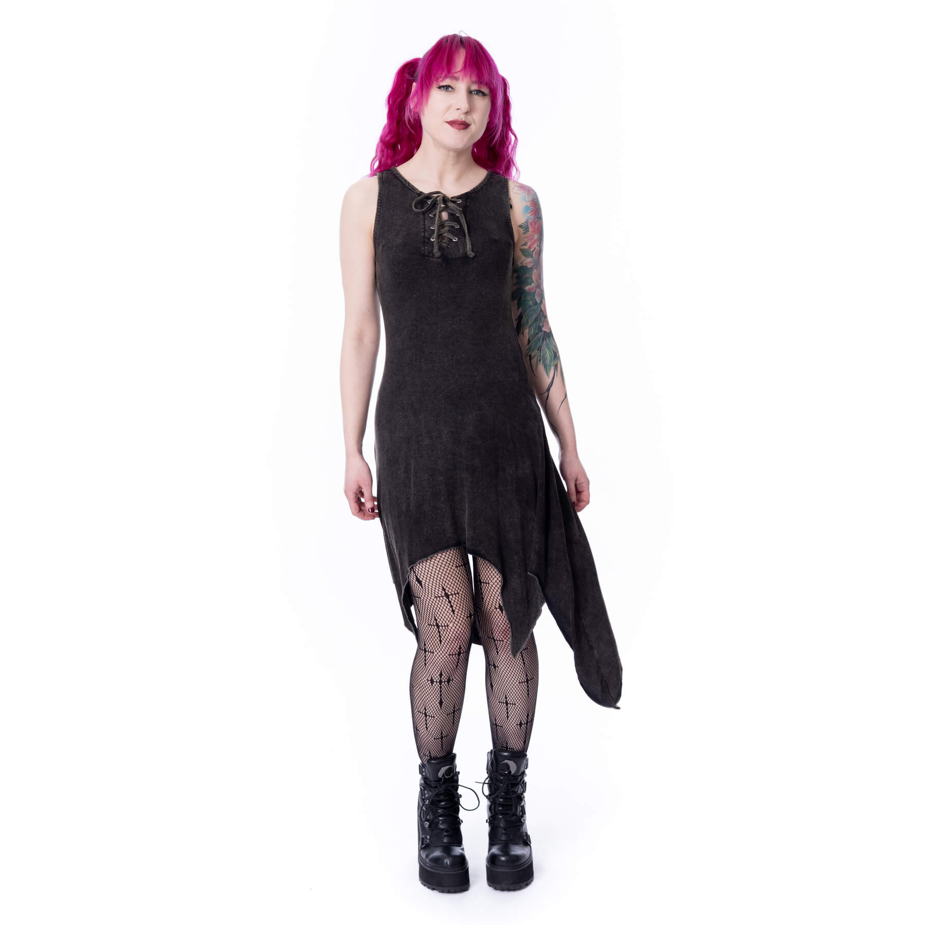 THISTLE DRESS – BLACK STONEWASH