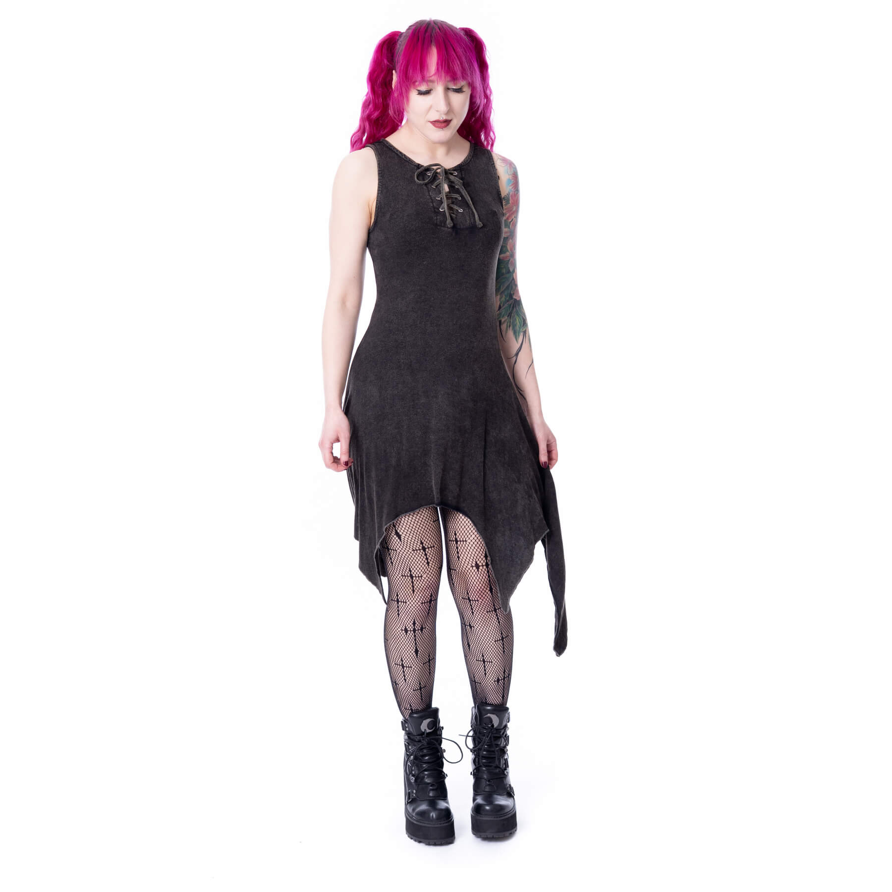 THISTLE DRESS – BLACK STONEWASH