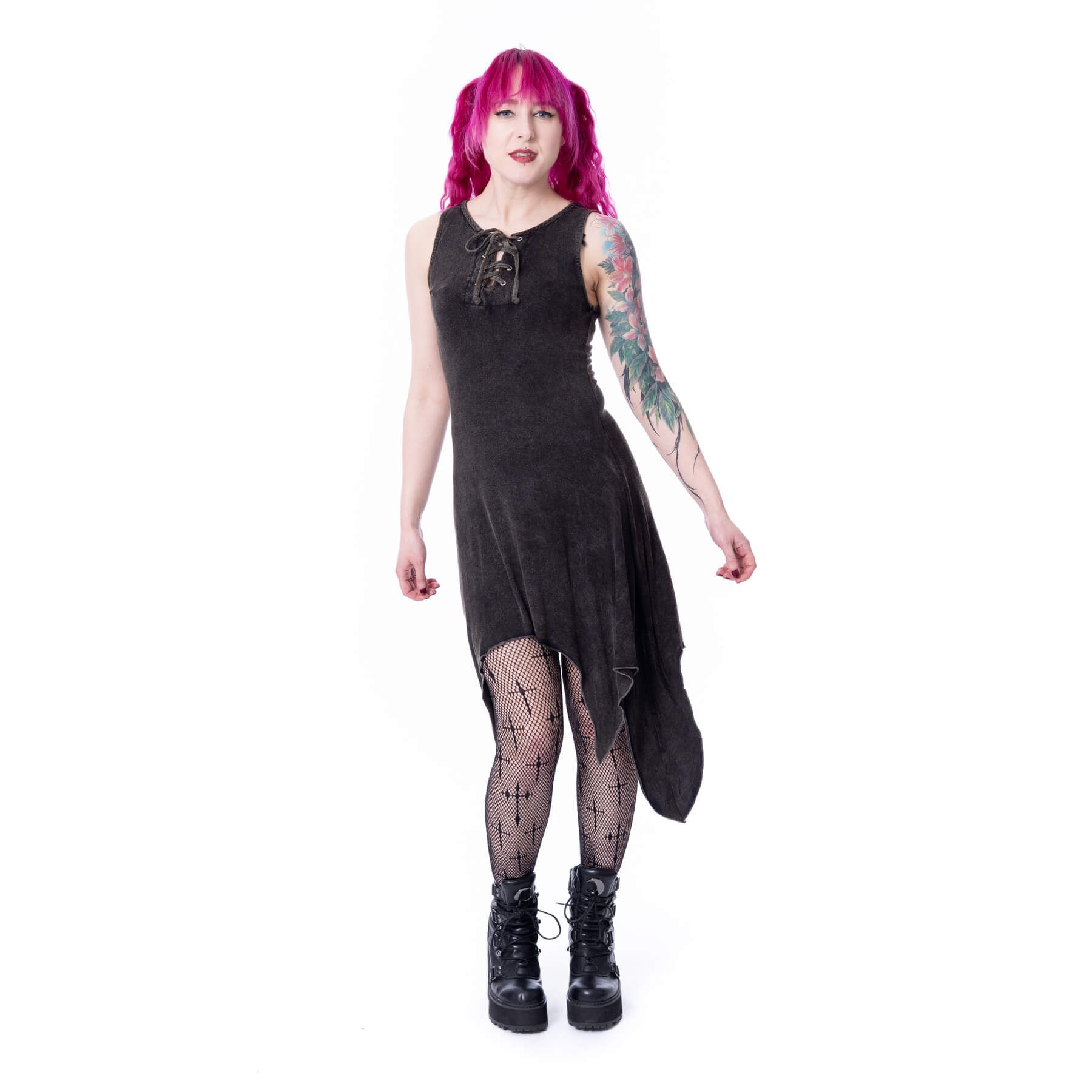 THISTLE DRESS – BLACK STONEWASH