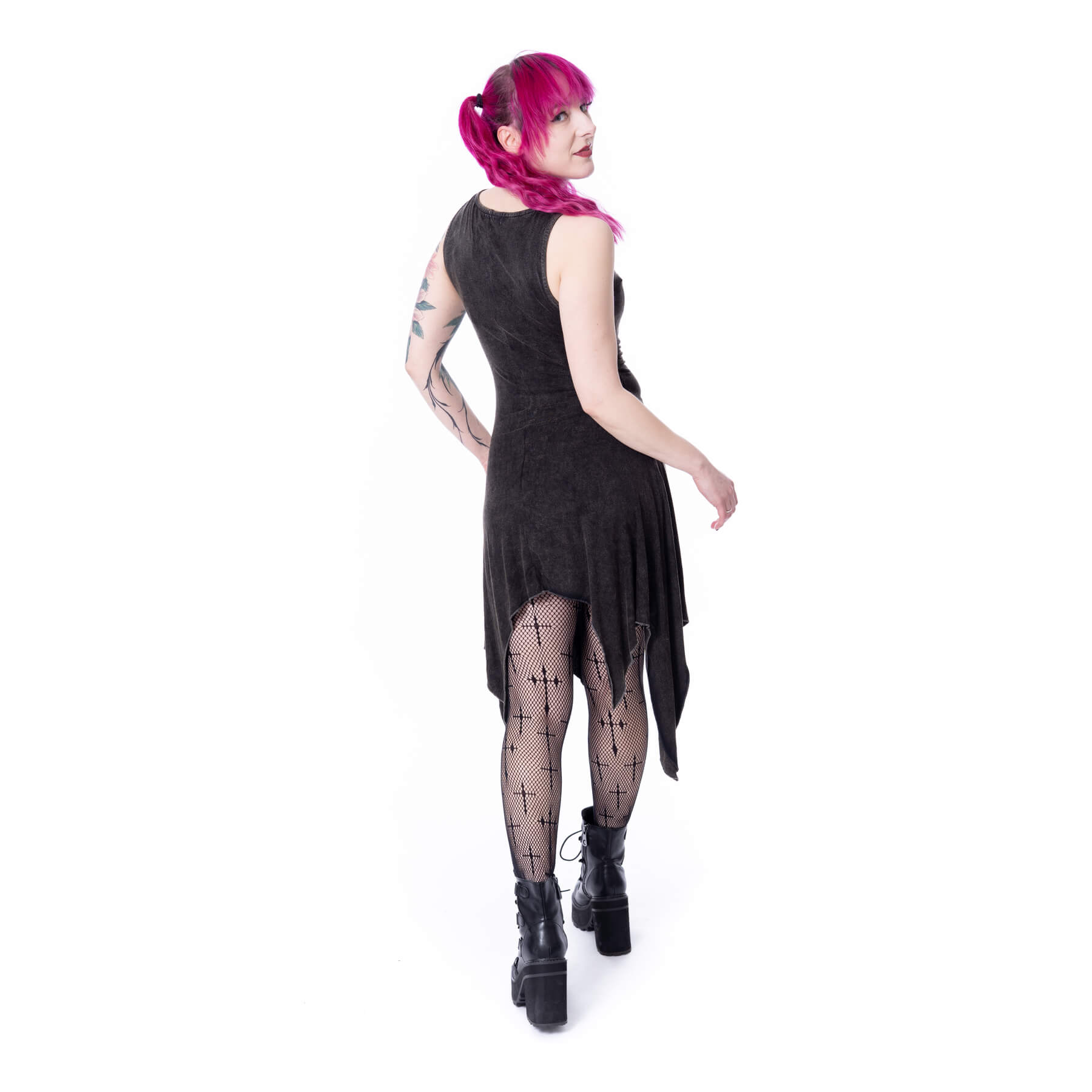 THISTLE DRESS – BLACK STONEWASH